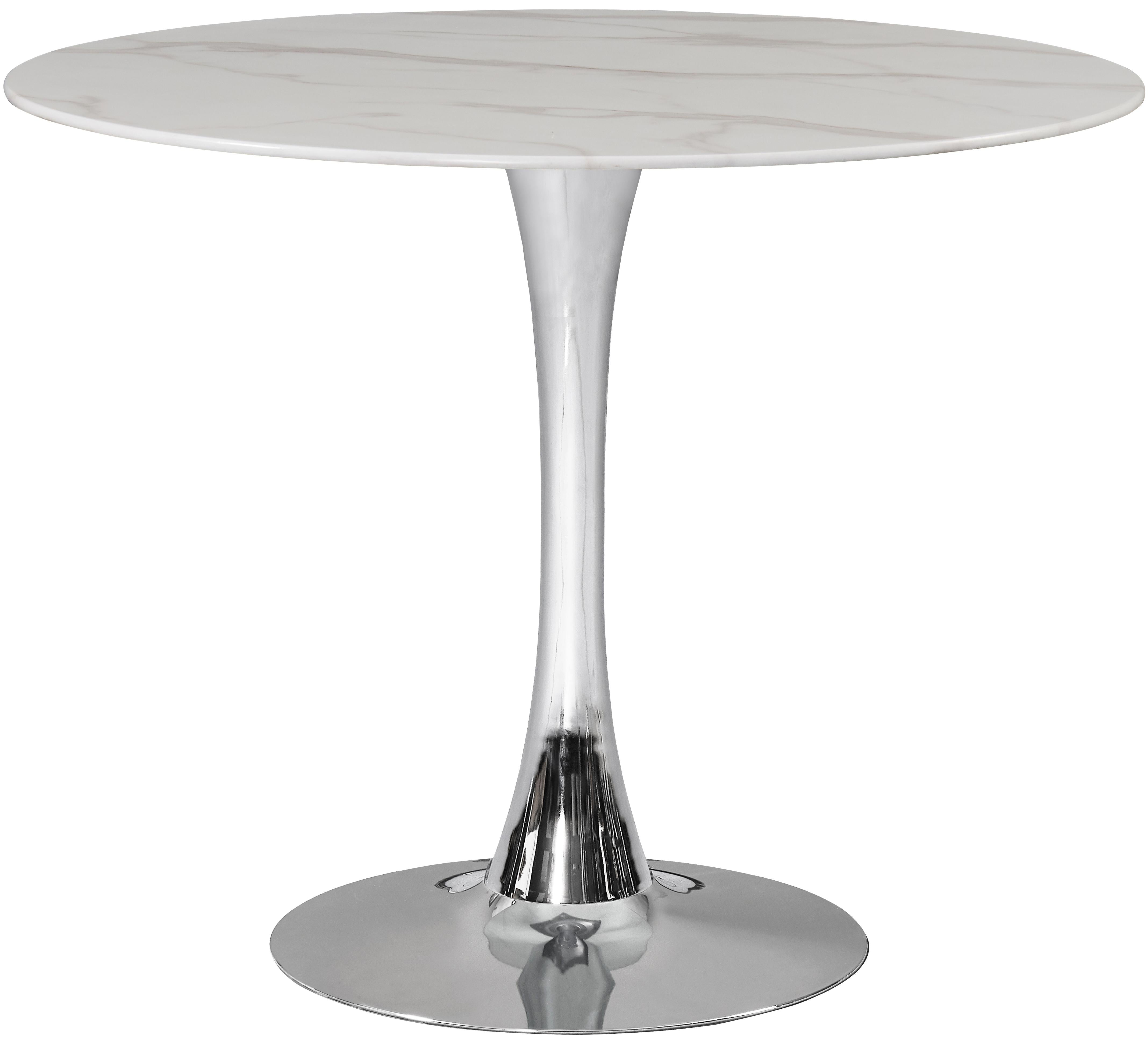 Tulip Chrome Dining Table (3 Boxes) - Luxury Home Furniture (MI)
