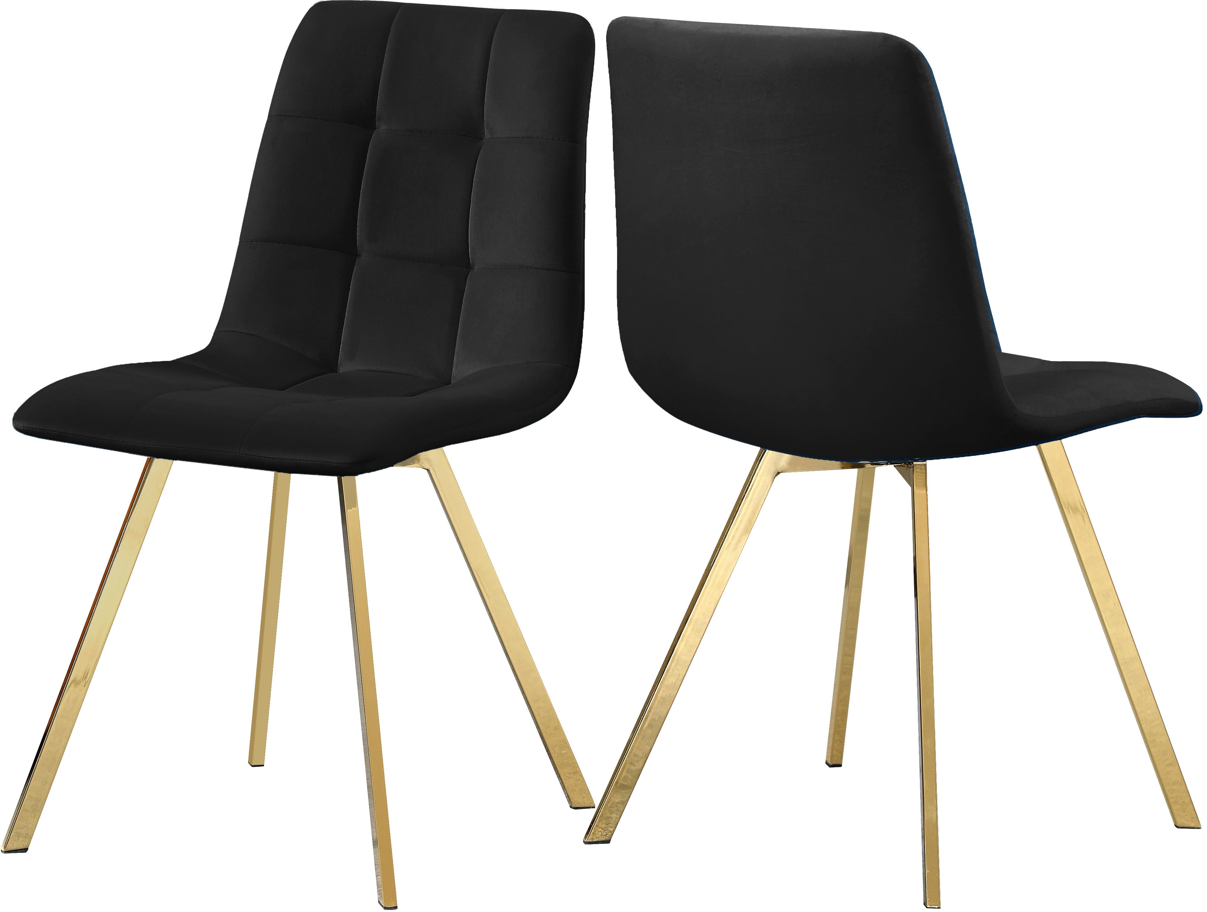 Annie Black Velvet Dining Chair - Luxury Home Furniture (MI)