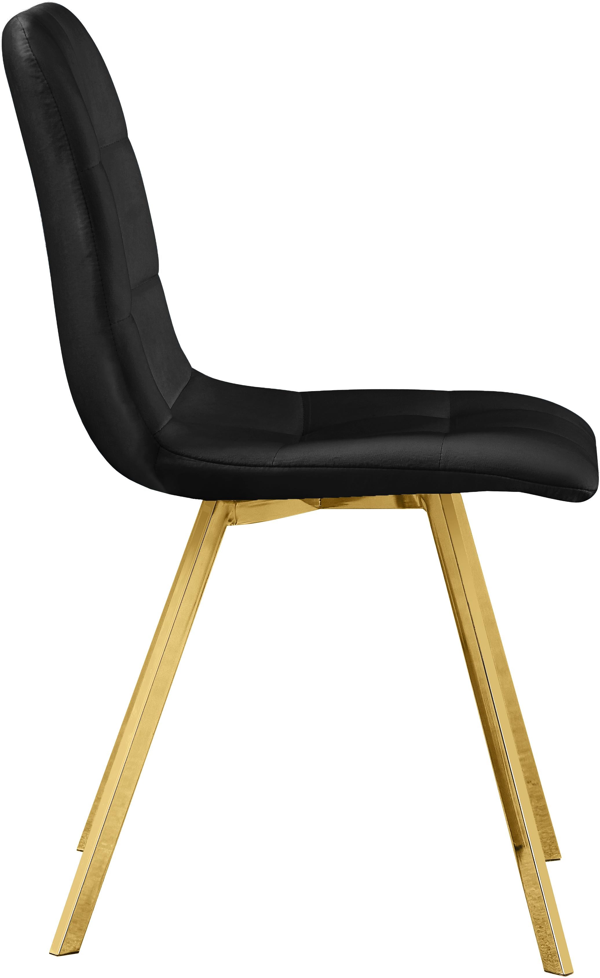 Annie Black Velvet Dining Chair - Luxury Home Furniture (MI)