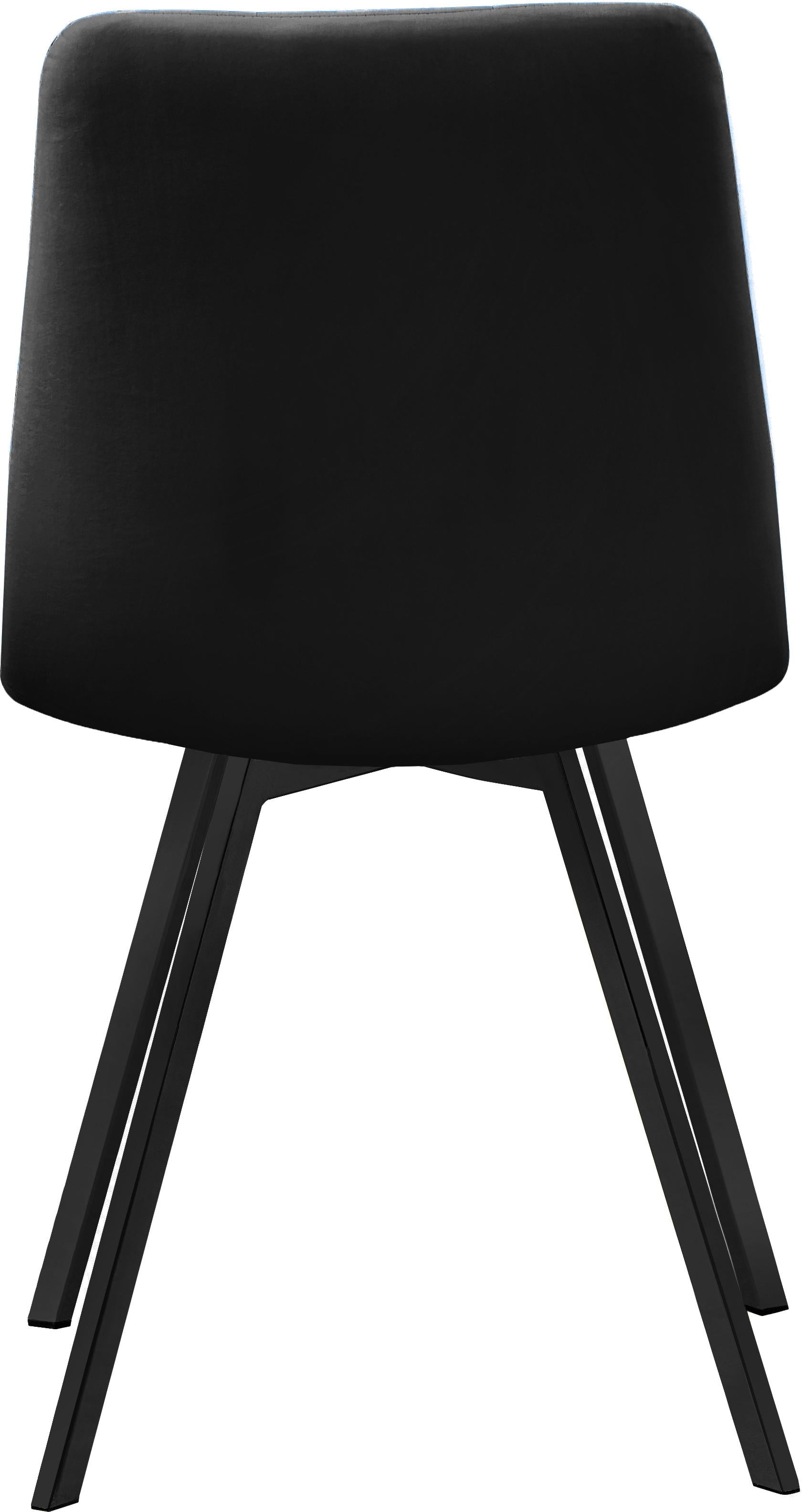 Annie Black Velvet Dining Chair - Luxury Home Furniture (MI)