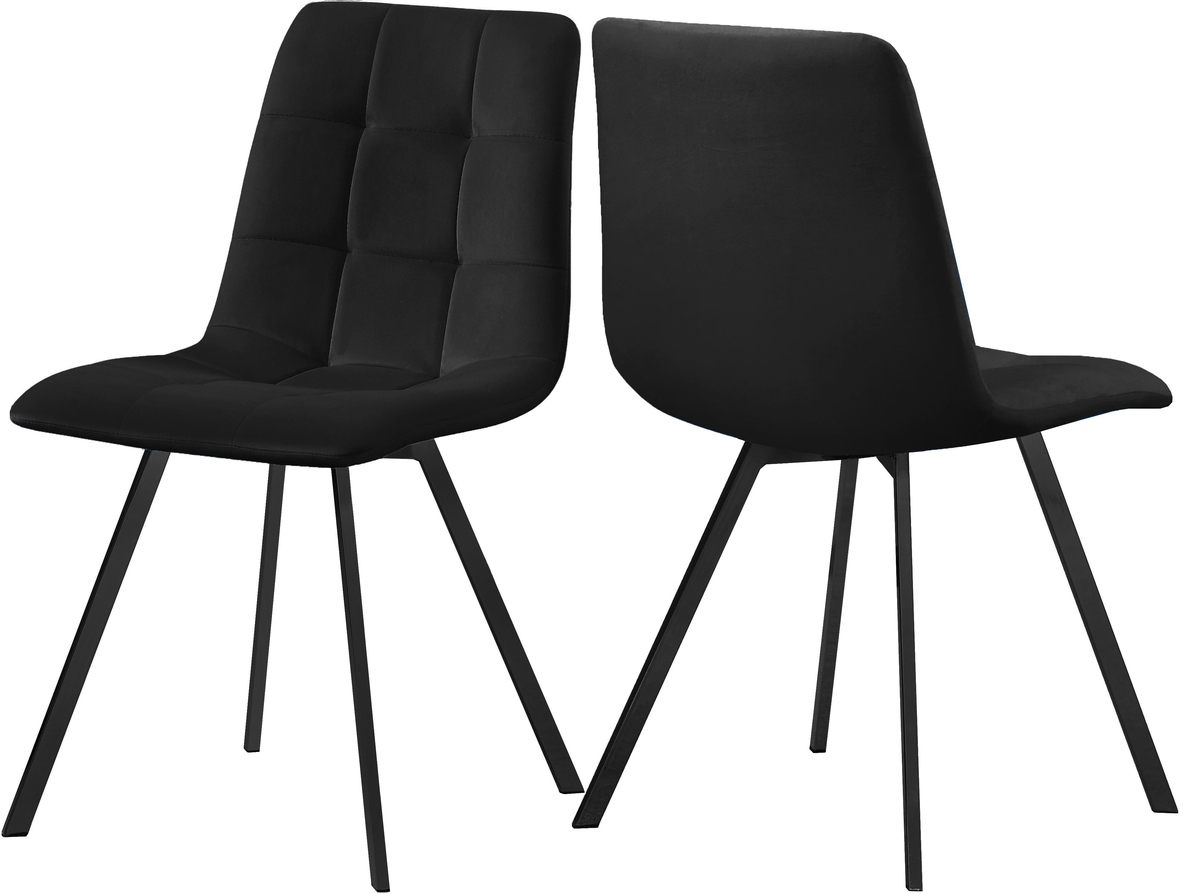 Annie Black Velvet Dining Chair - Luxury Home Furniture (MI)