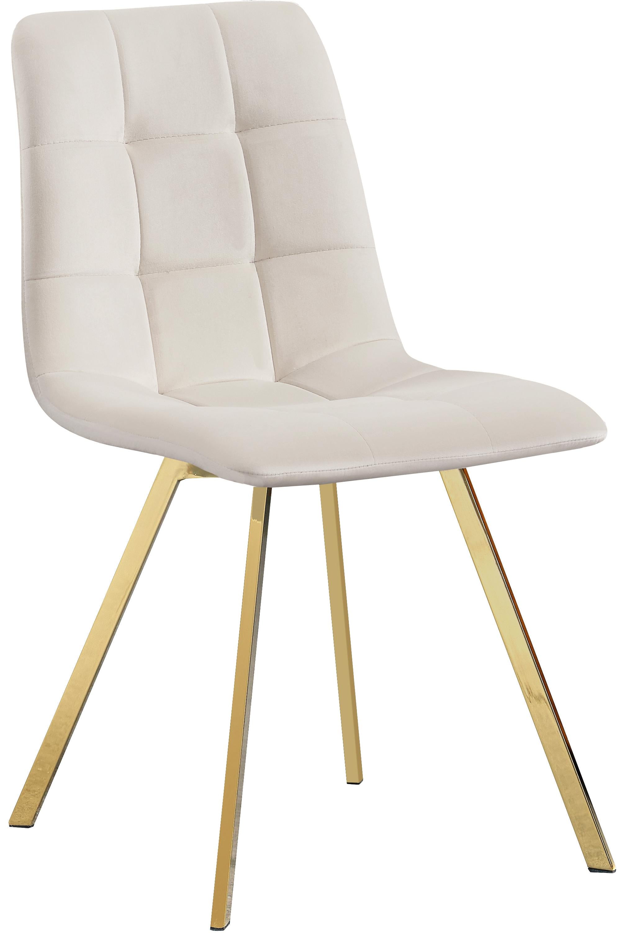 Annie Cream Velvet Dining Chair - Luxury Home Furniture (MI)