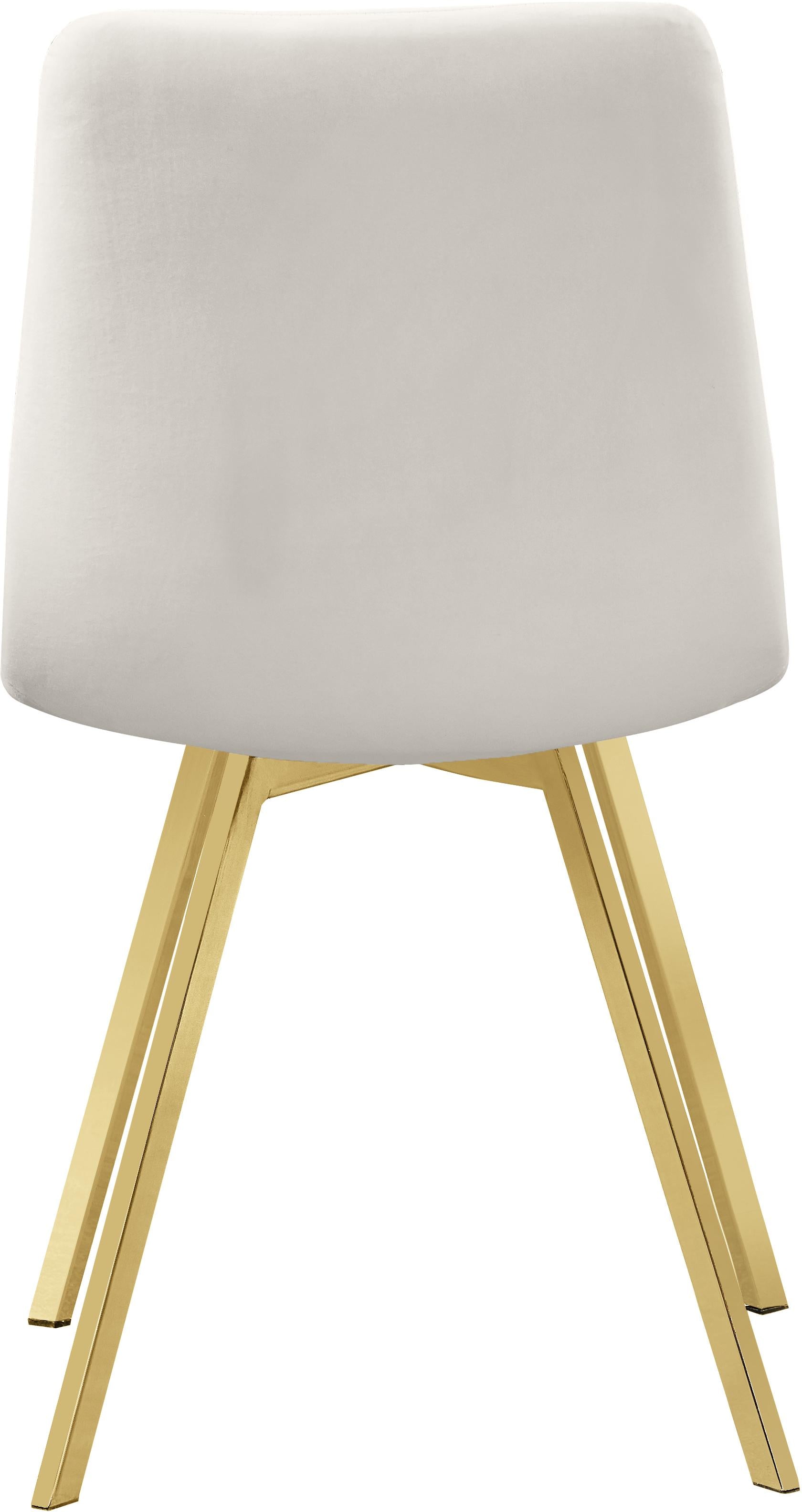 Annie Cream Velvet Dining Chair - Luxury Home Furniture (MI)