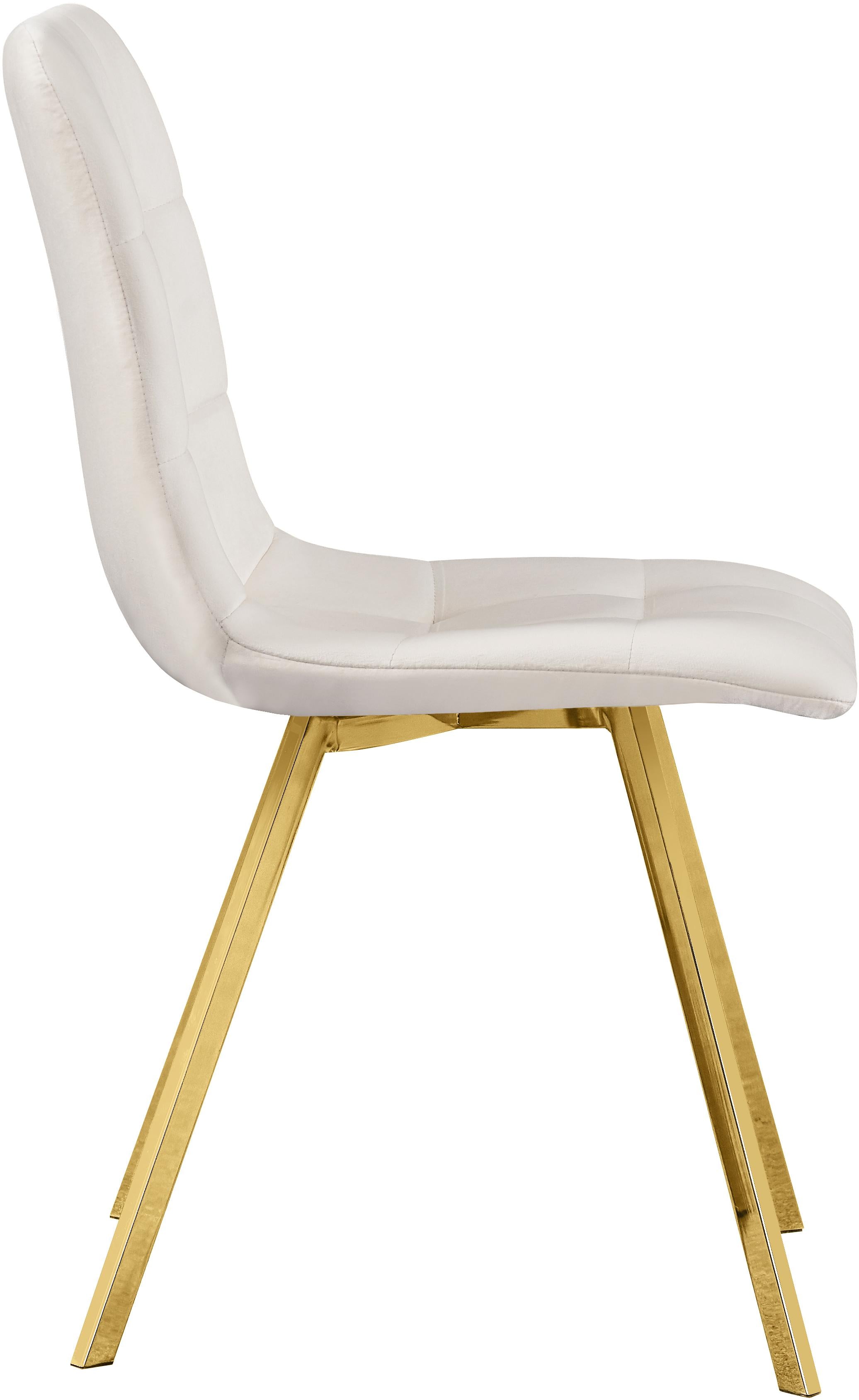 Annie Cream Velvet Dining Chair - Luxury Home Furniture (MI)