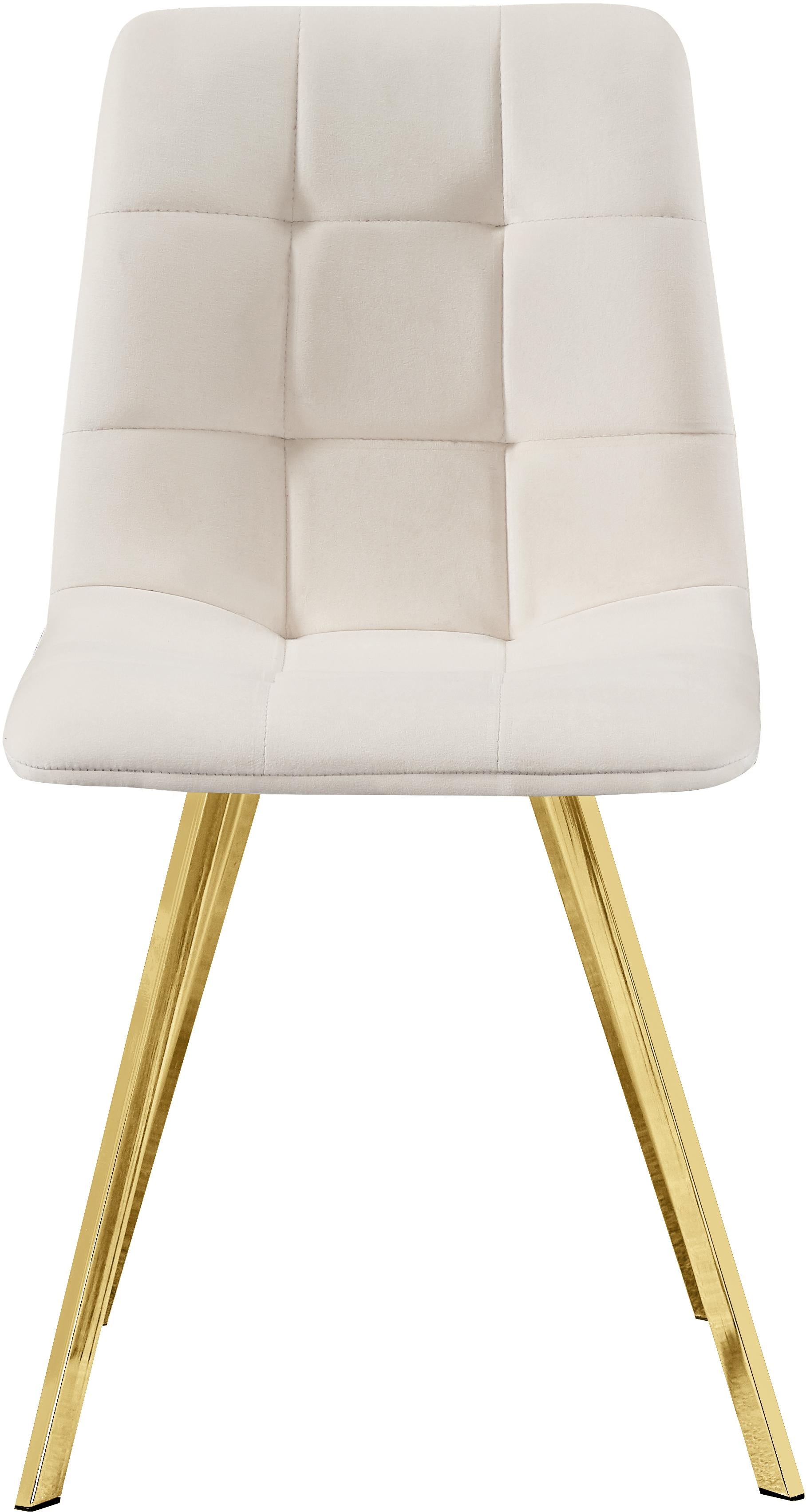 Annie Cream Velvet Dining Chair - Luxury Home Furniture (MI)