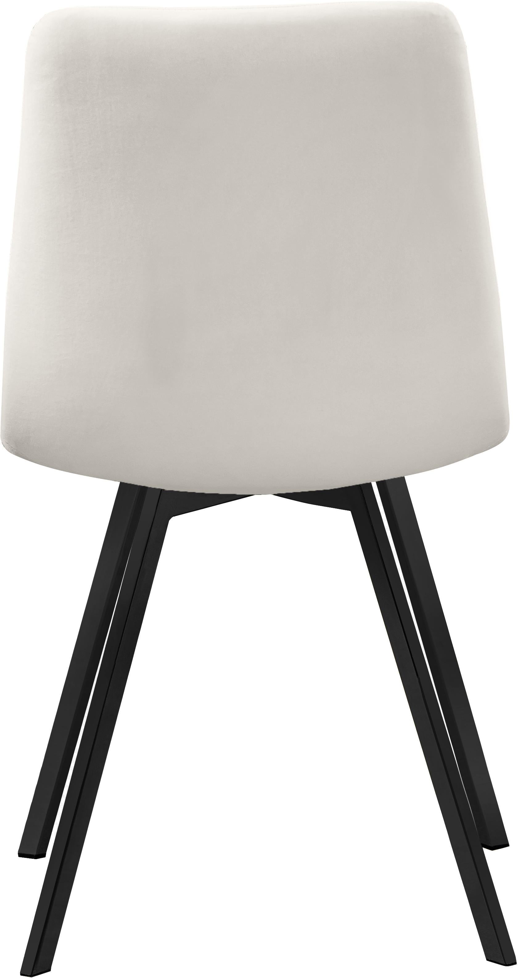 Annie Cream Velvet Dining Chair - Luxury Home Furniture (MI)