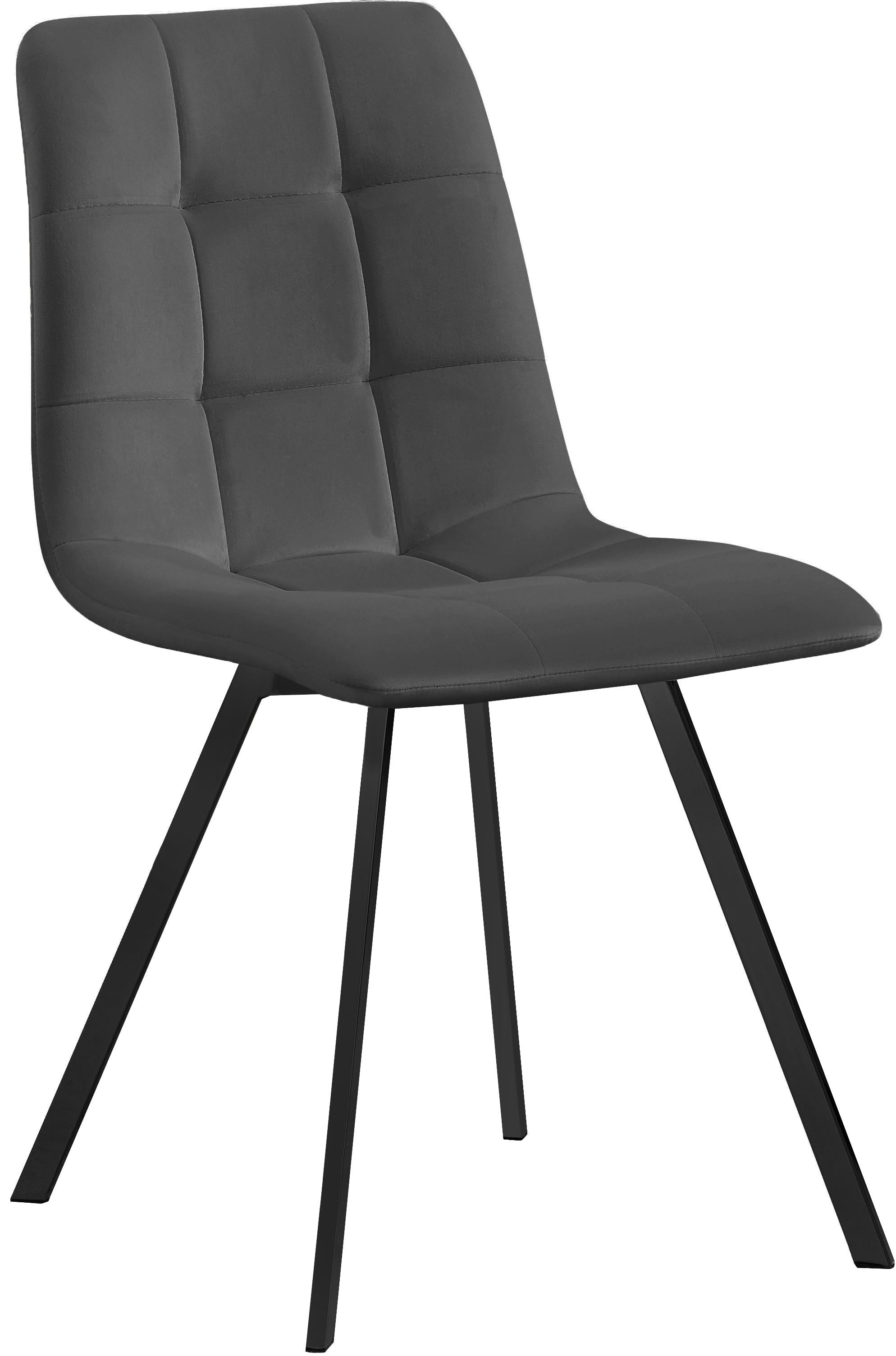 Annie Grey Velvet Dining Chair - Luxury Home Furniture (MI)
