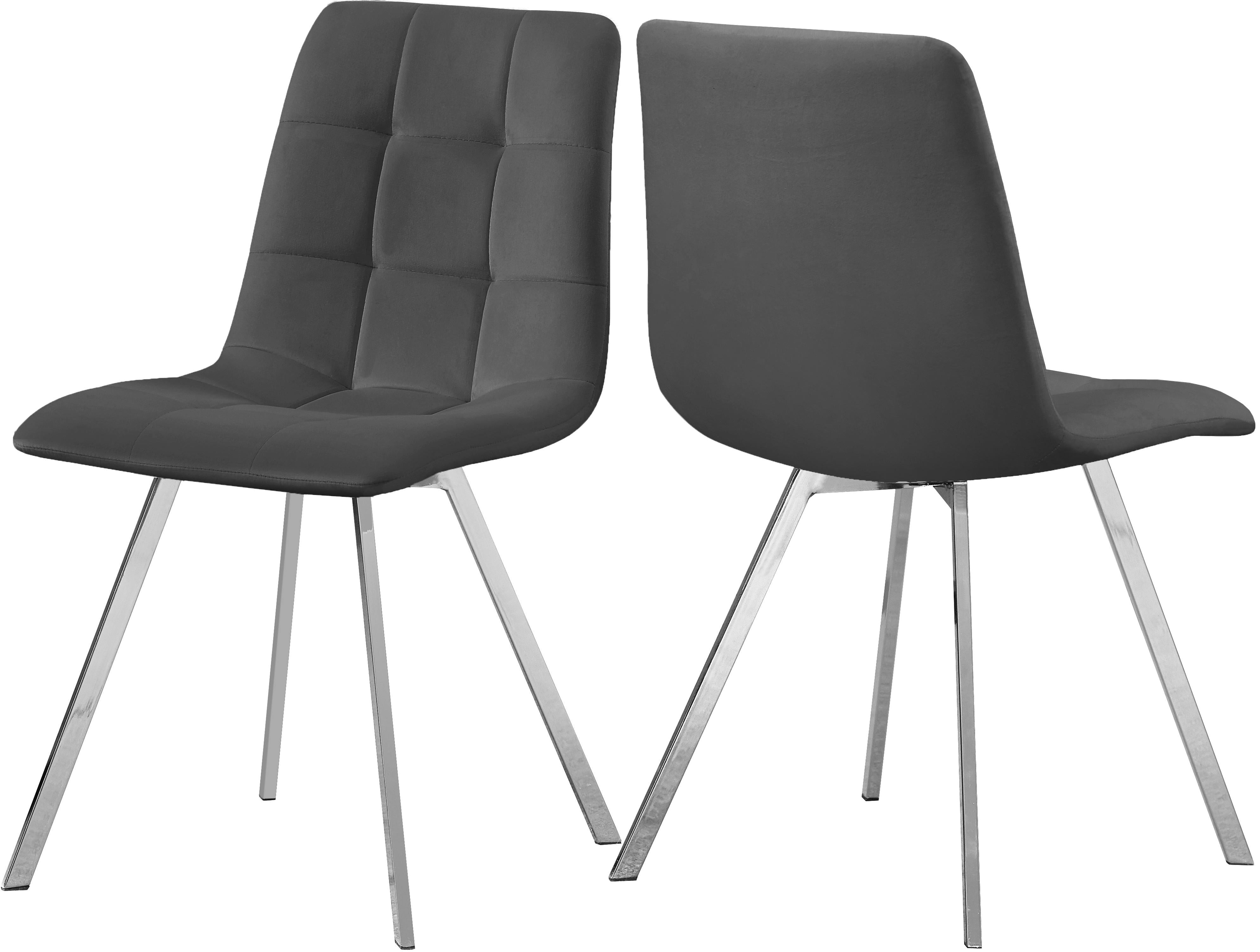 Annie Grey Velvet Dining Chair - Luxury Home Furniture (MI)