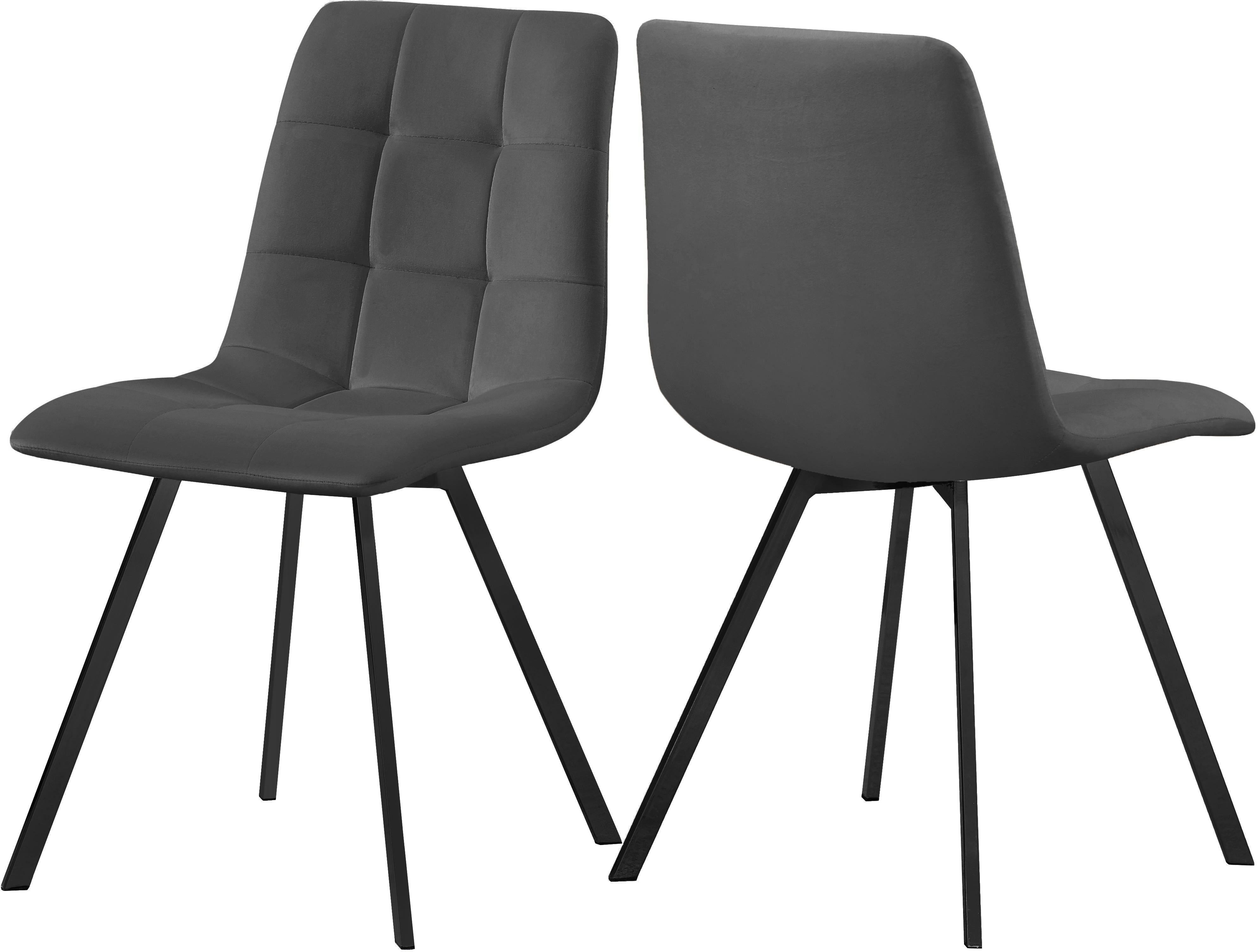 Annie Grey Velvet Dining Chair - Luxury Home Furniture (MI)