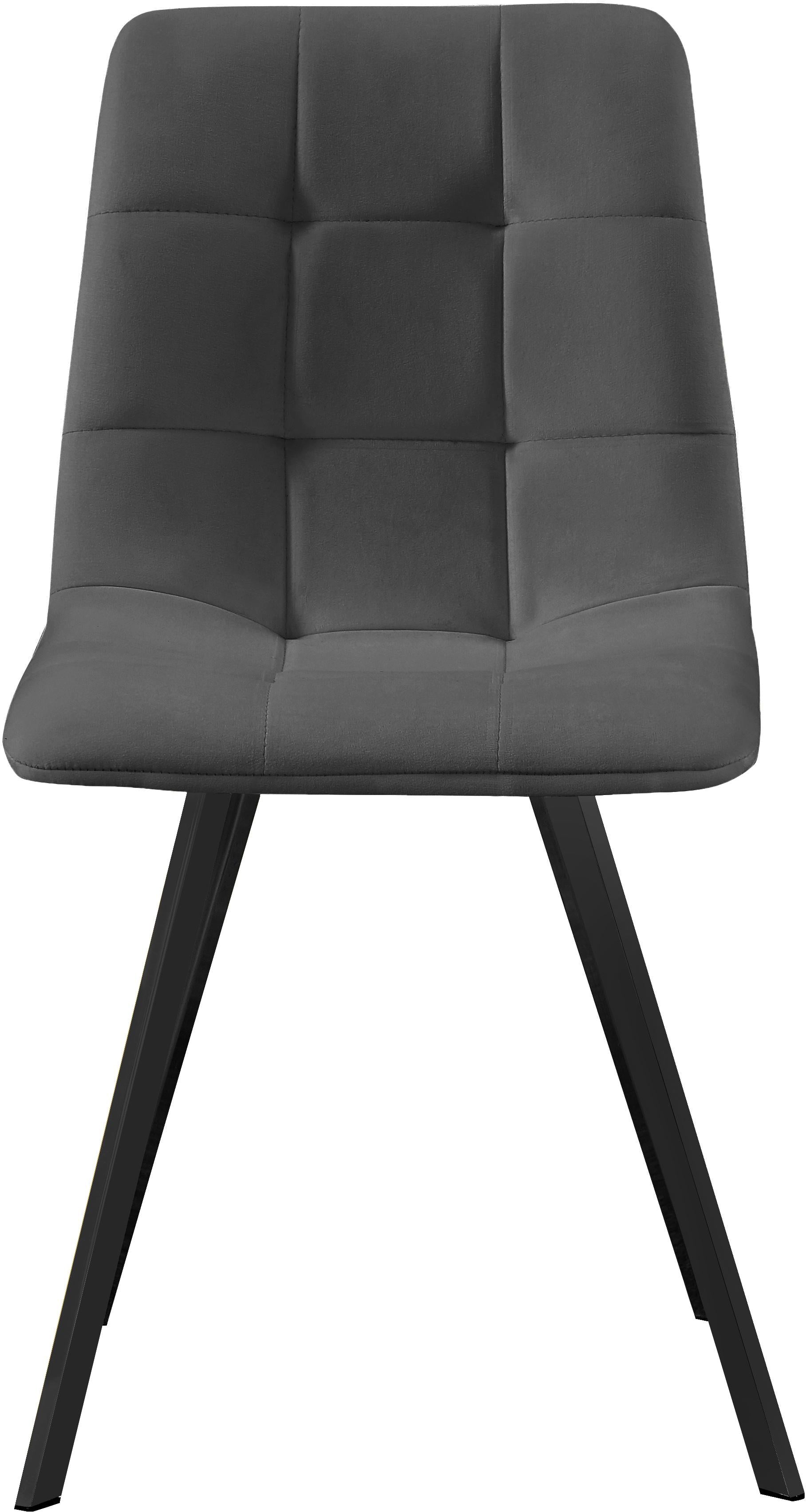 Annie Grey Velvet Dining Chair - Luxury Home Furniture (MI)
