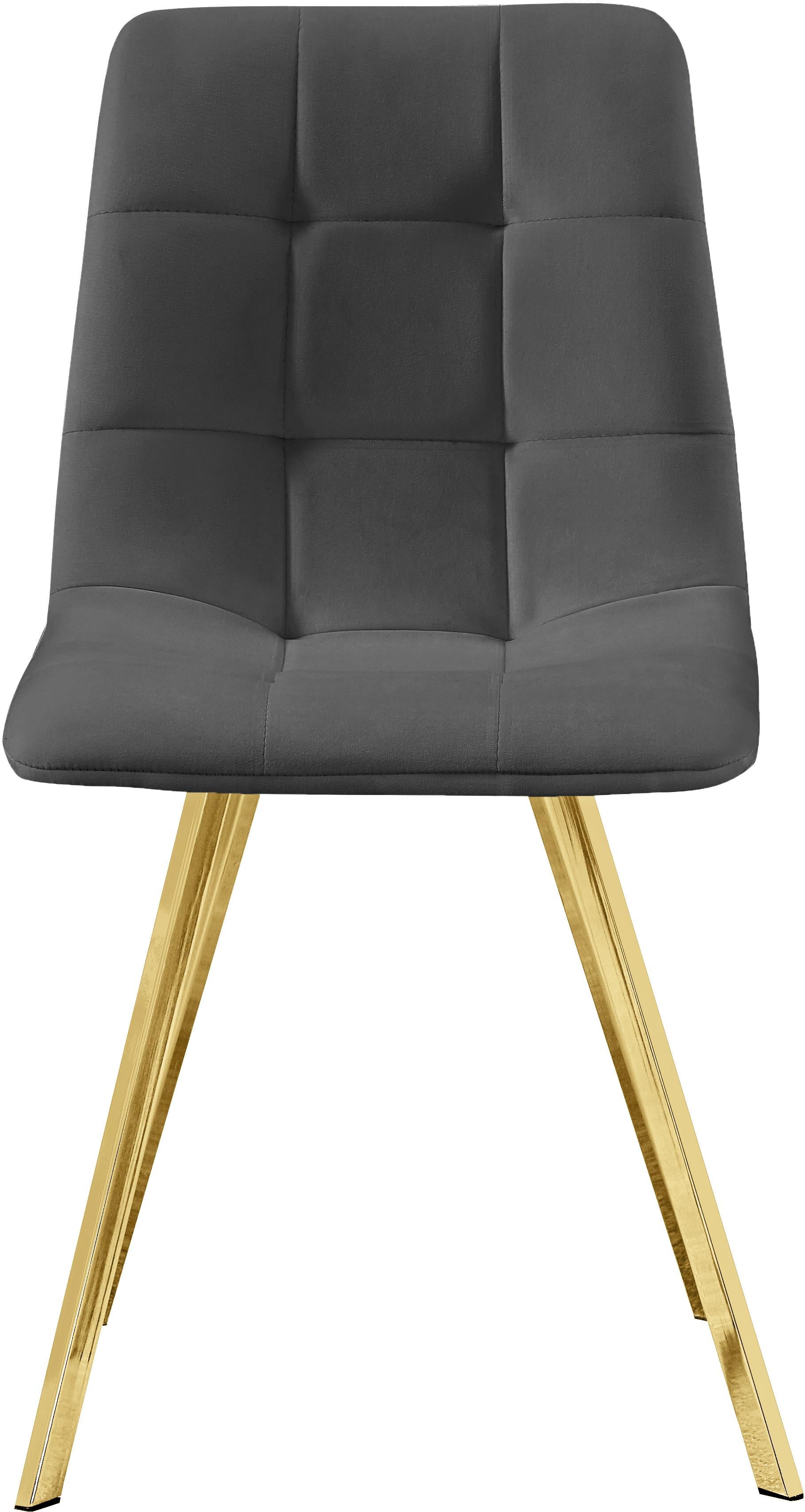 Annie Grey Velvet Dining Chair - Luxury Home Furniture (MI)