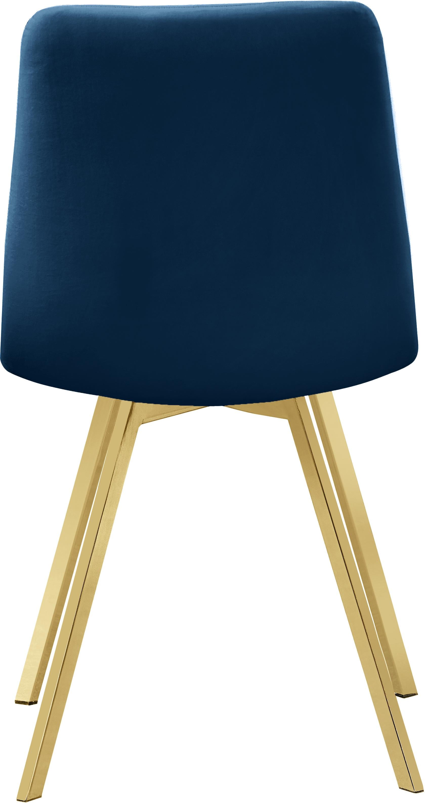 Annie Navy Velvet Dining Chair - Luxury Home Furniture (MI)