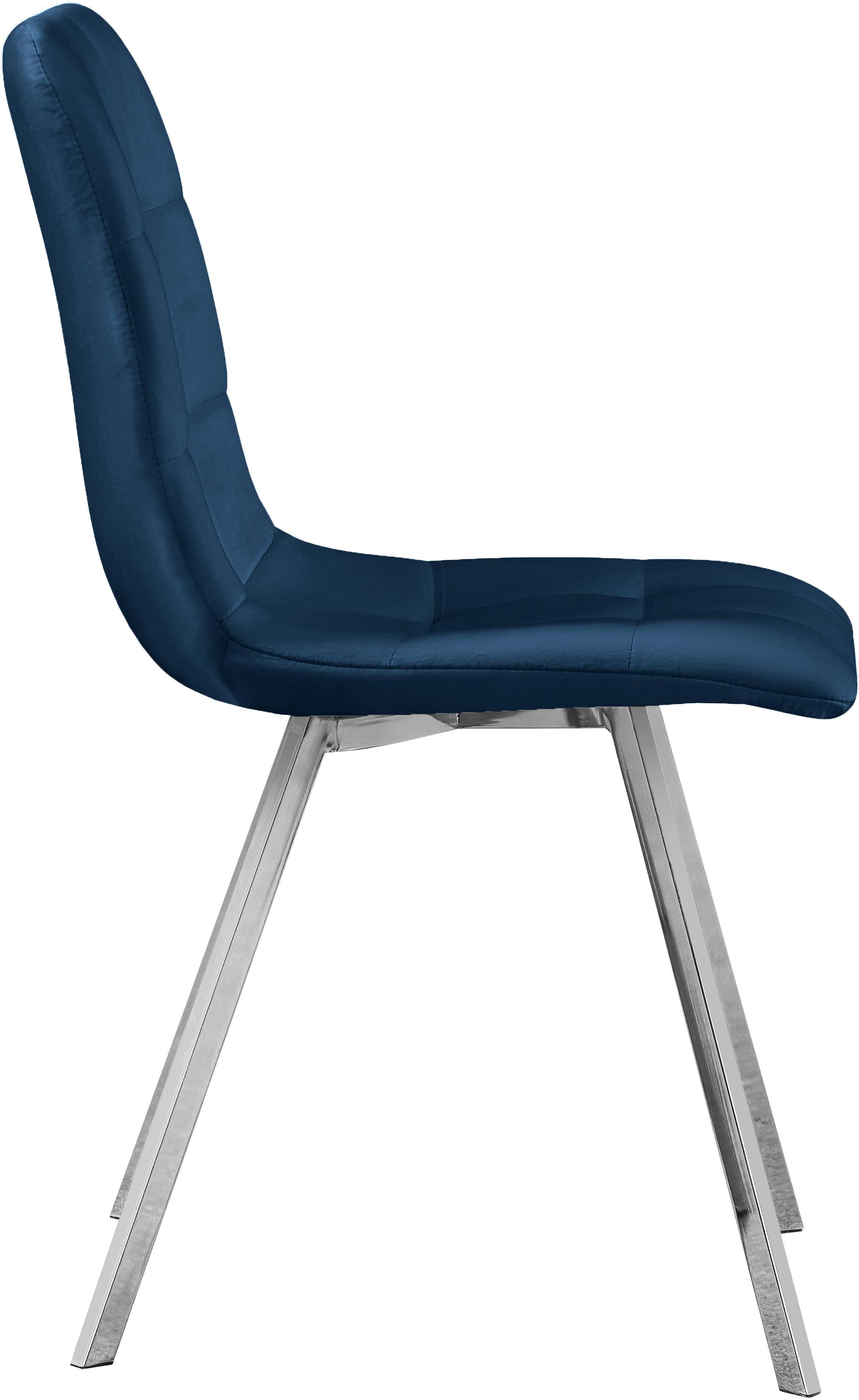 Annie Navy Velvet Dining Chair - Luxury Home Furniture (MI)