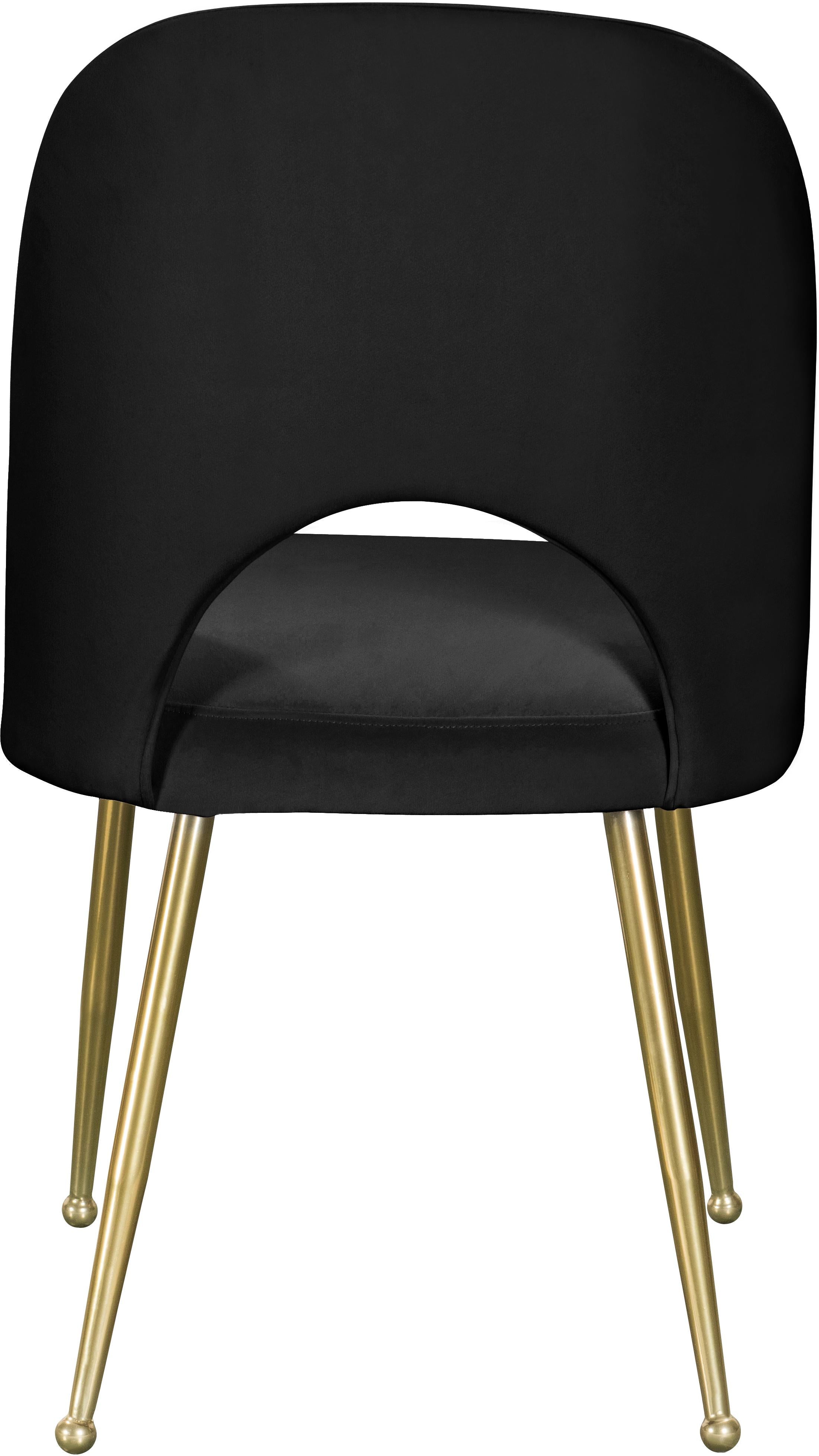 Logan Black Velvet Dining Chair - Luxury Home Furniture (MI)