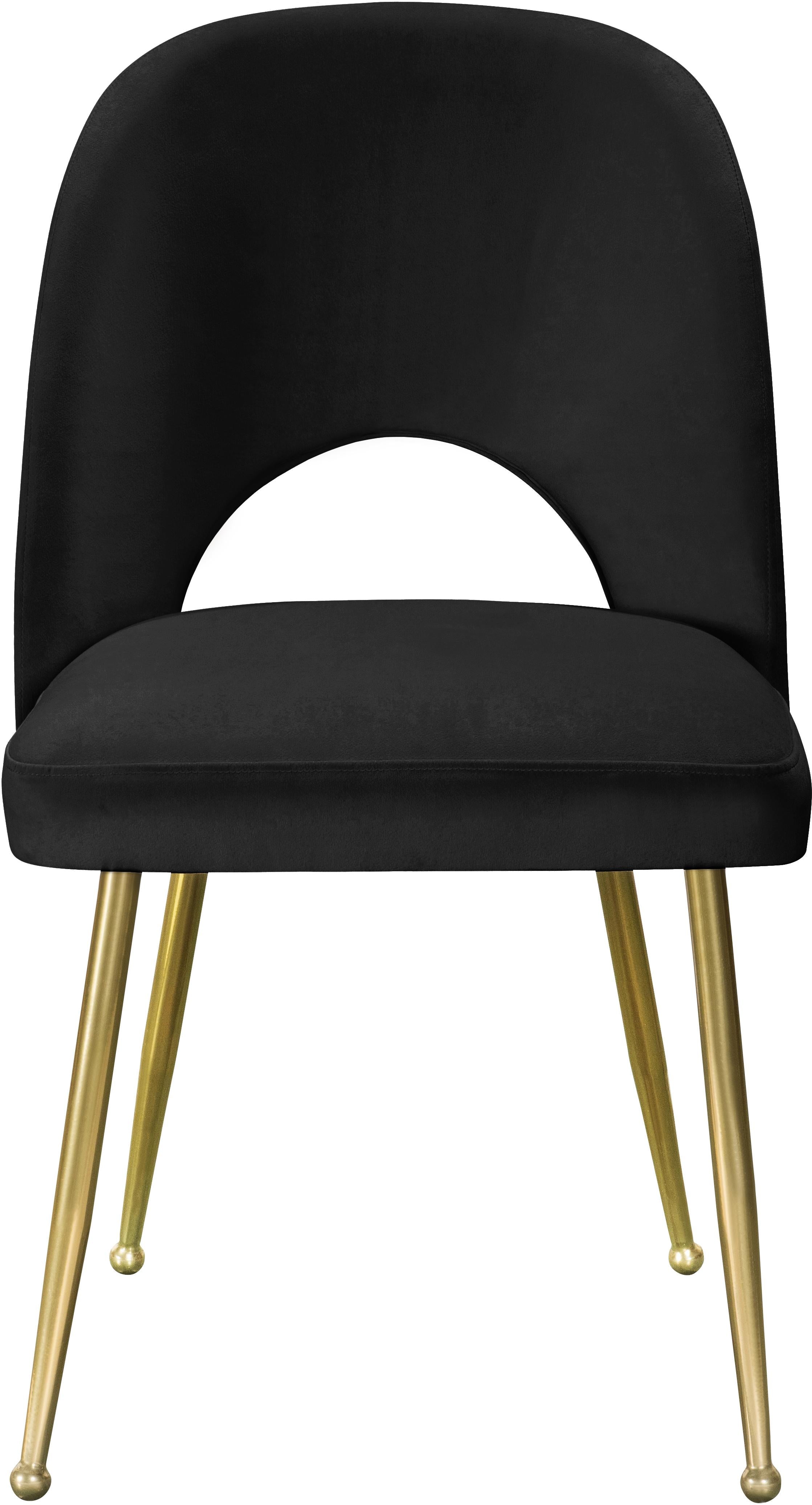 Logan Black Velvet Dining Chair - Luxury Home Furniture (MI)