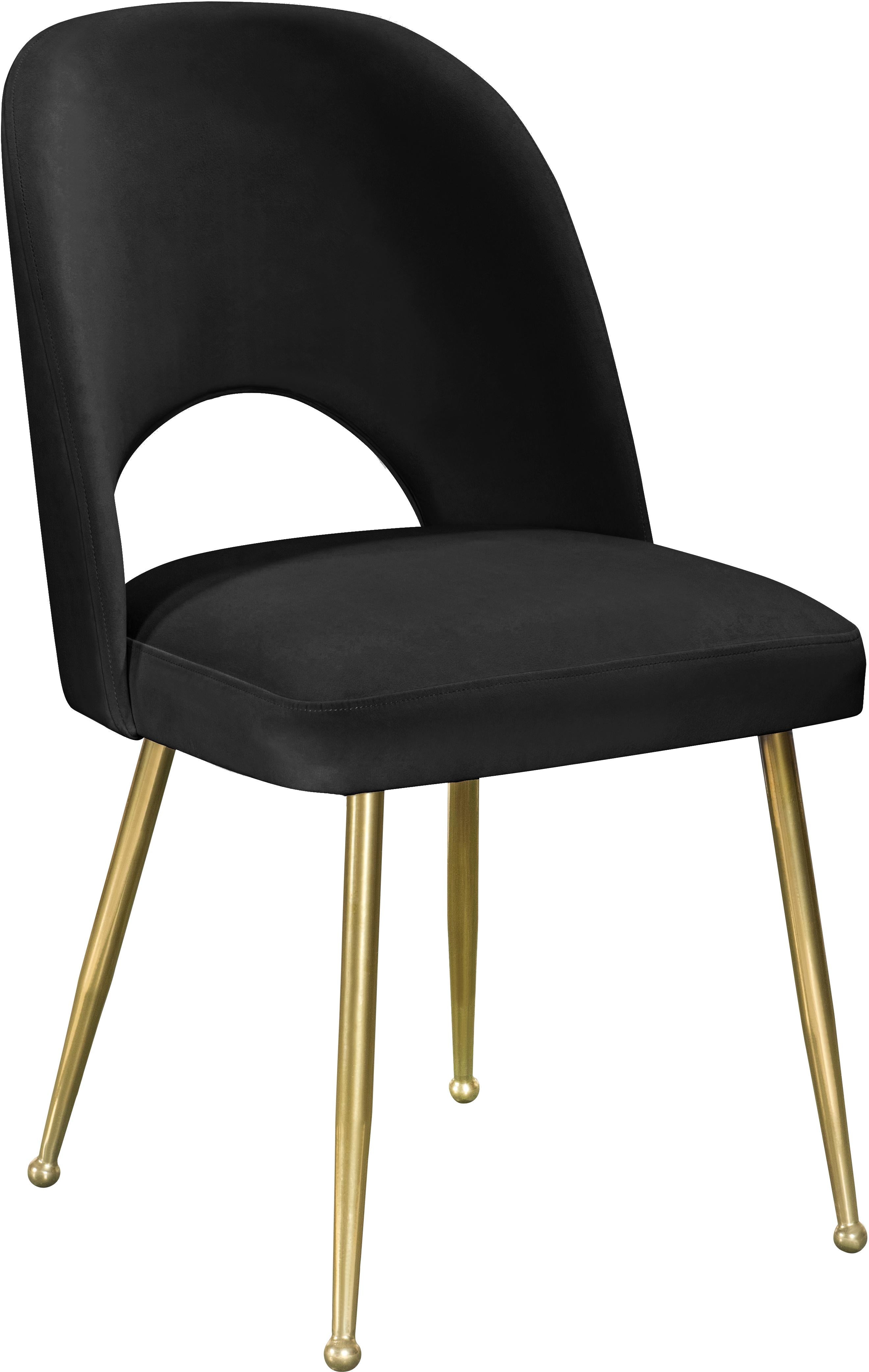 Logan Black Velvet Dining Chair - Luxury Home Furniture (MI)