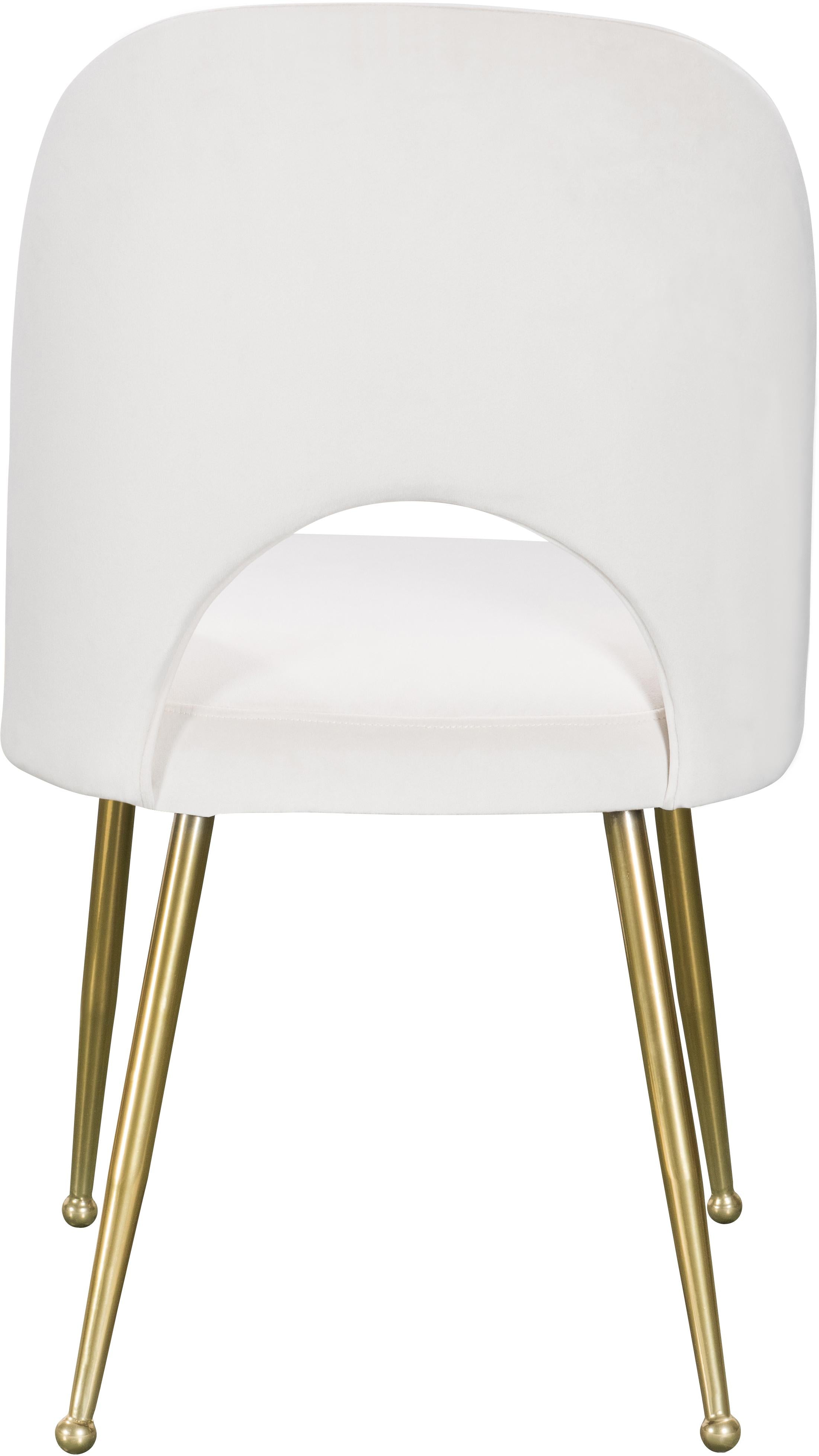 Logan Cream Velvet Dining Chair - Luxury Home Furniture (MI)