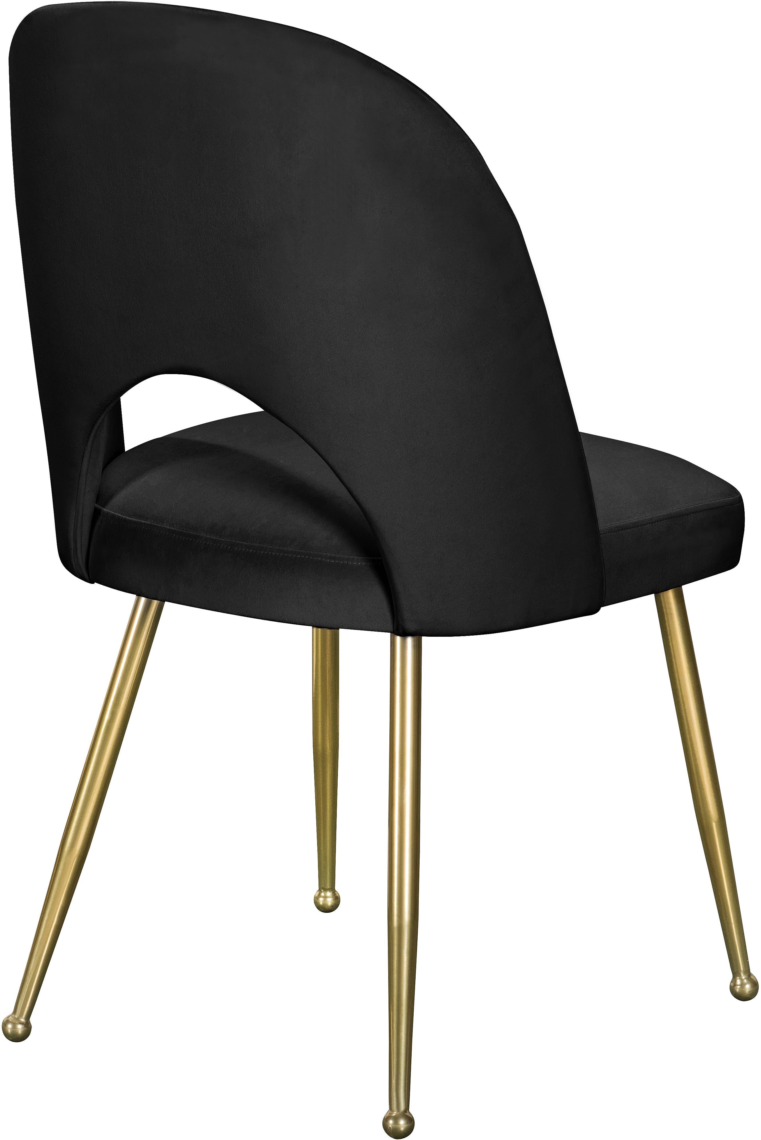 Logan Black Velvet Dining Chair - Luxury Home Furniture (MI)