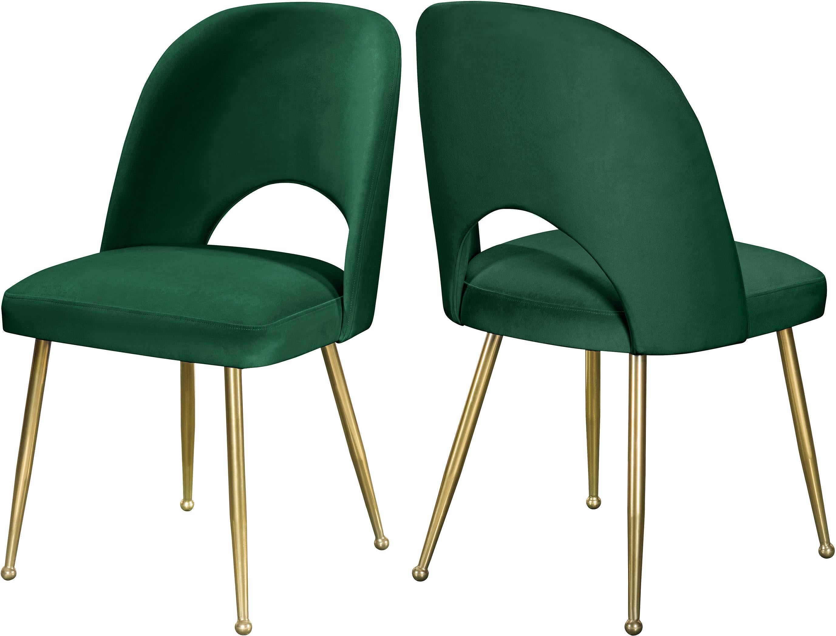 Logan Green Velvet Dining Chair - Luxury Home Furniture (MI)