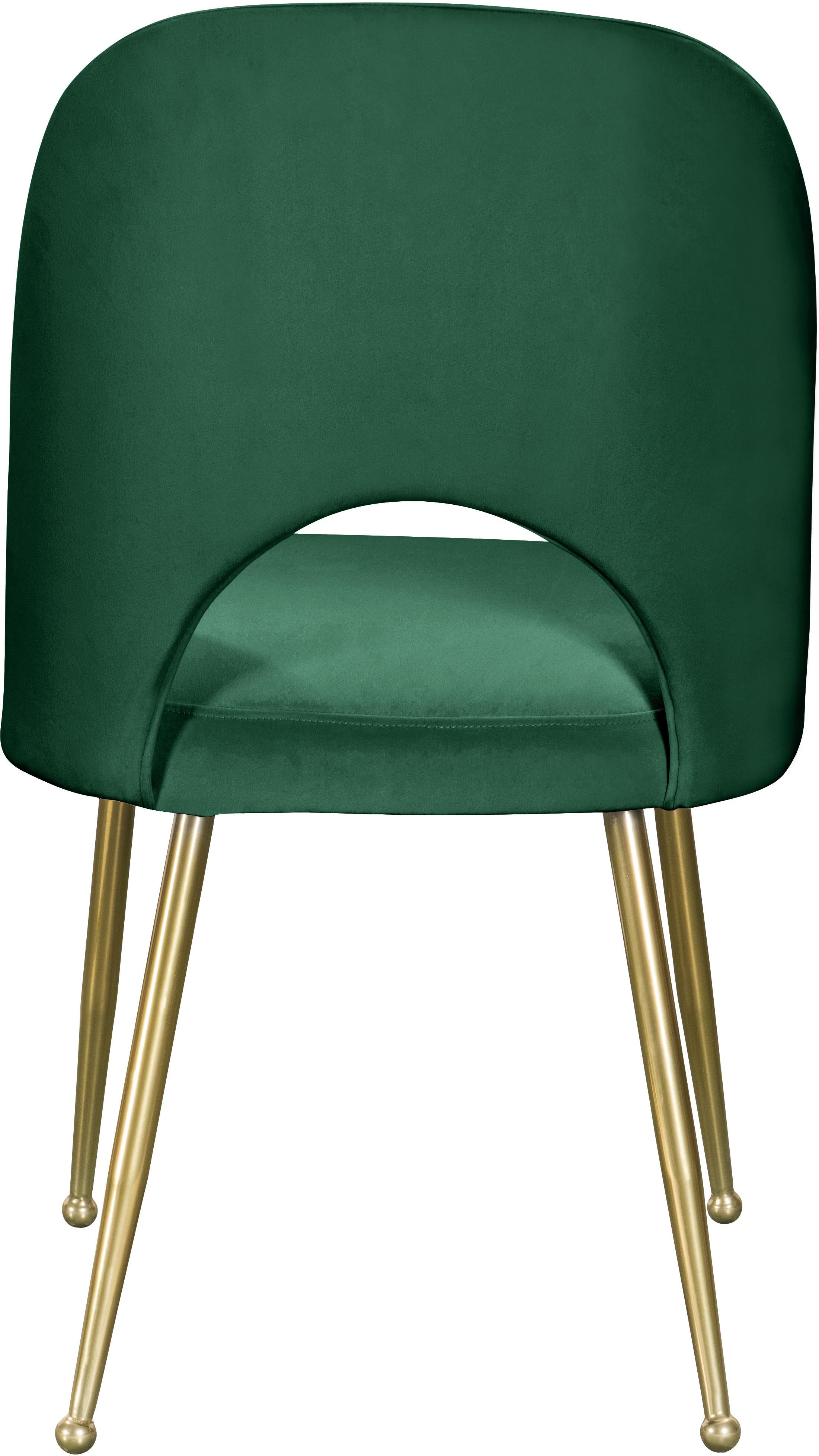 Logan Green Velvet Dining Chair - Luxury Home Furniture (MI)