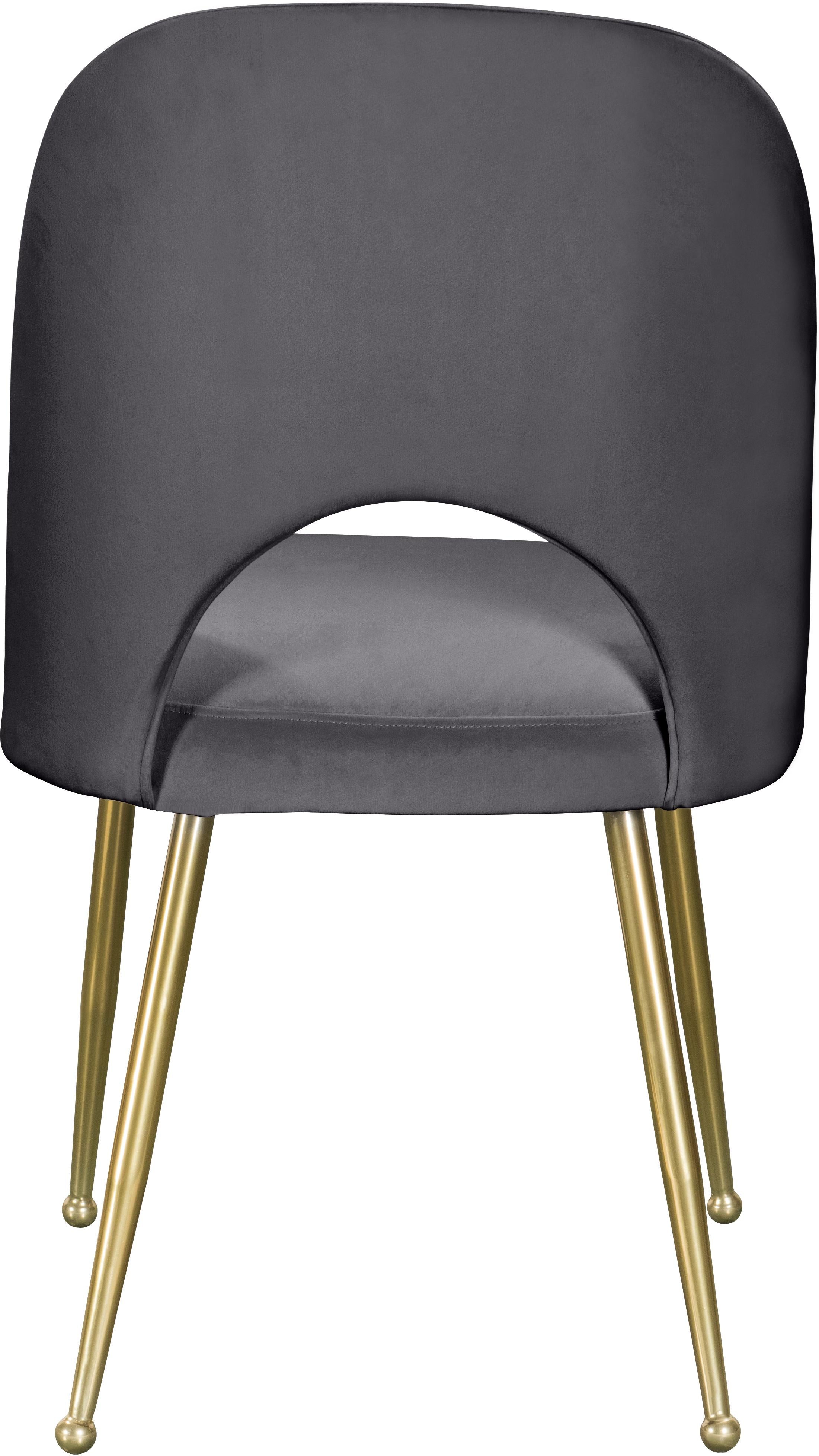 Logan Grey Velvet Dining Chair - Luxury Home Furniture (MI)