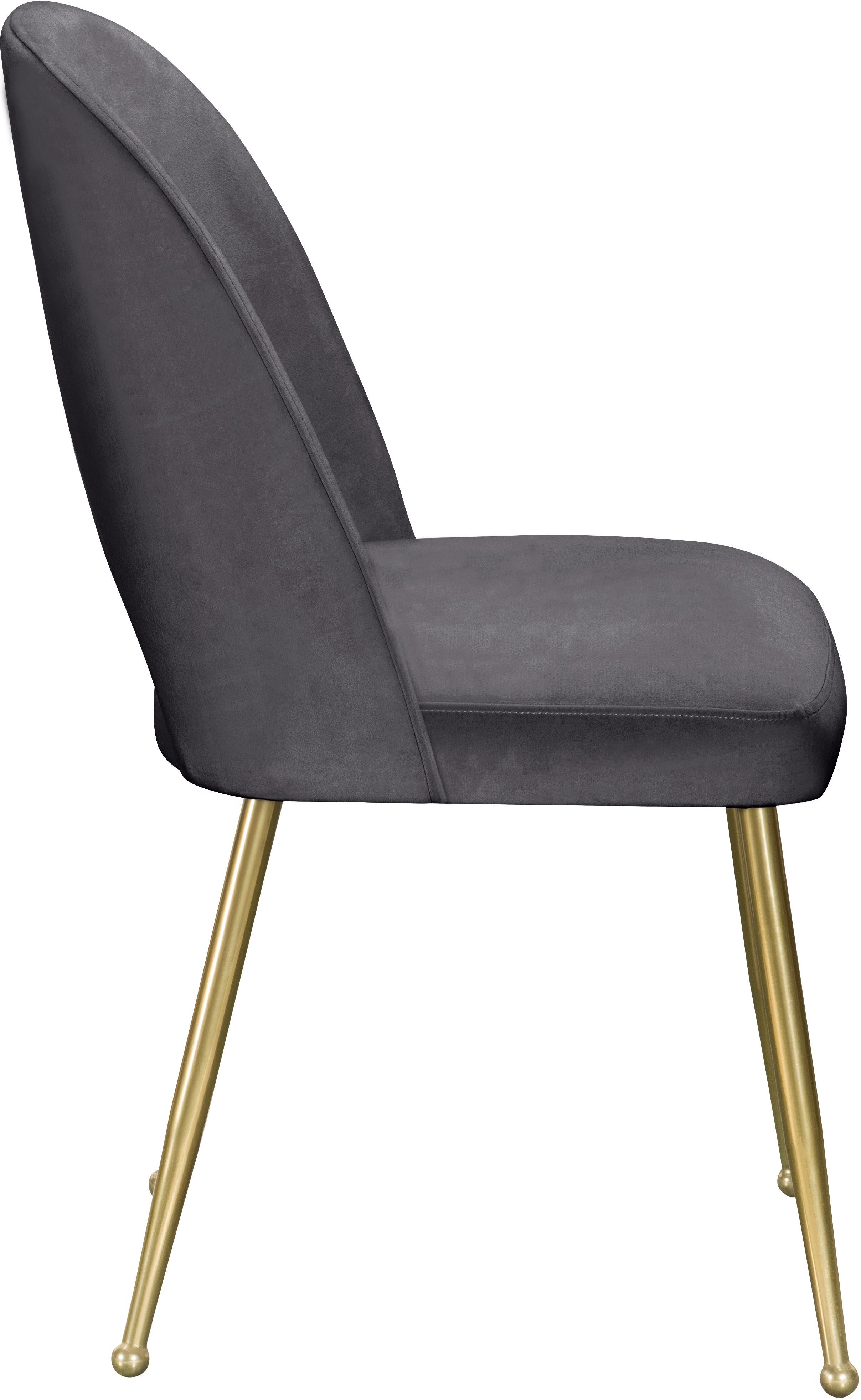Logan Grey Velvet Dining Chair - Luxury Home Furniture (MI)