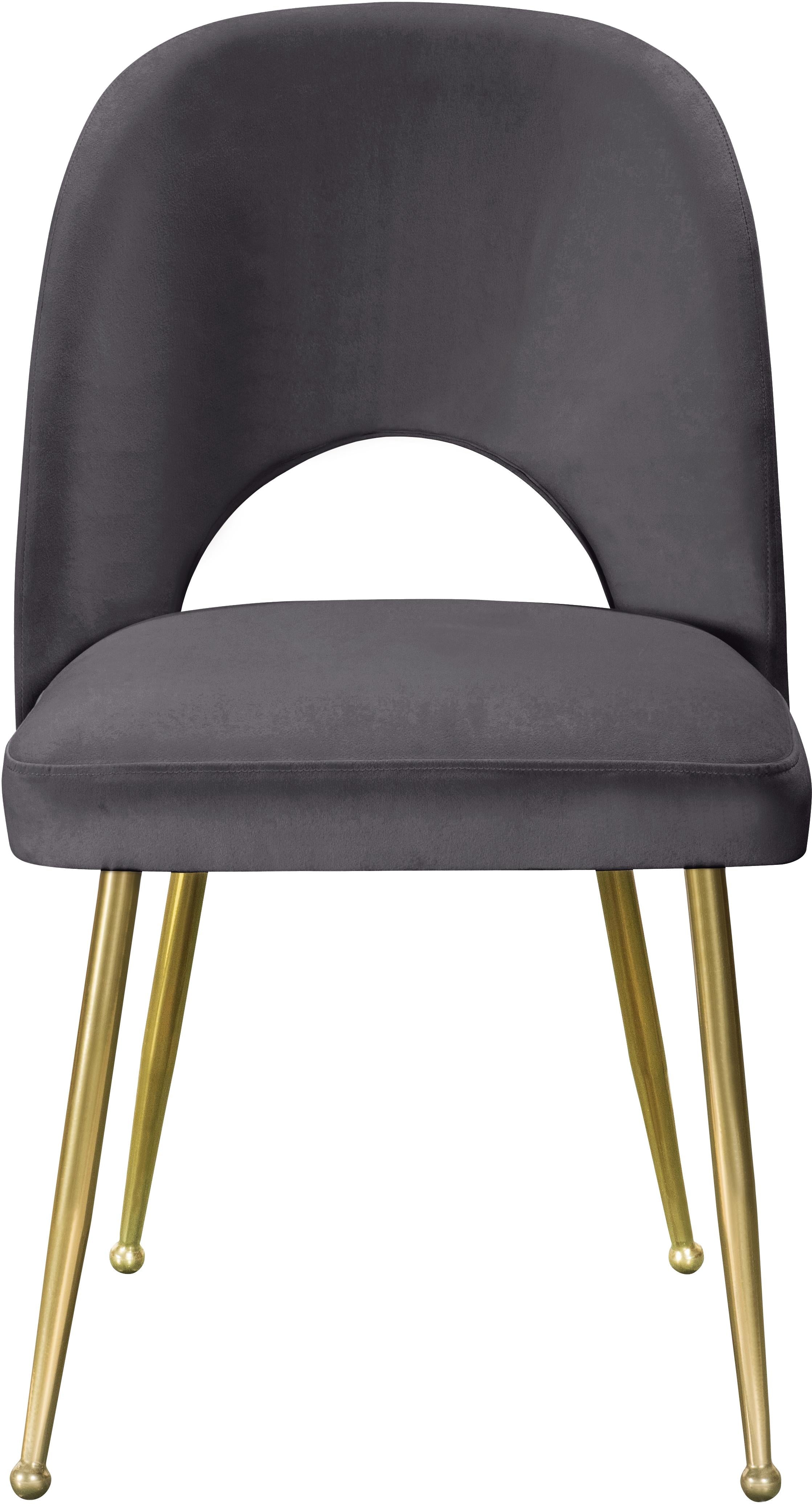 Logan Grey Velvet Dining Chair - Luxury Home Furniture (MI)