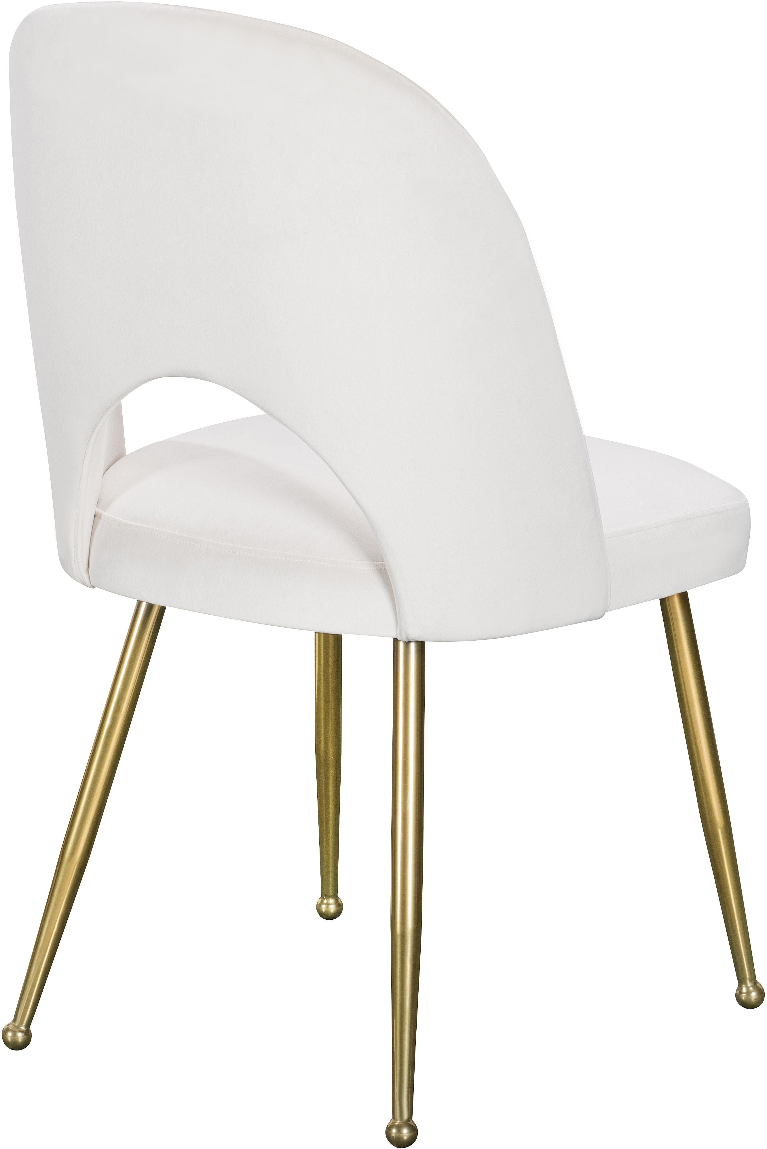 Logan Cream Velvet Dining Chair - Luxury Home Furniture (MI)