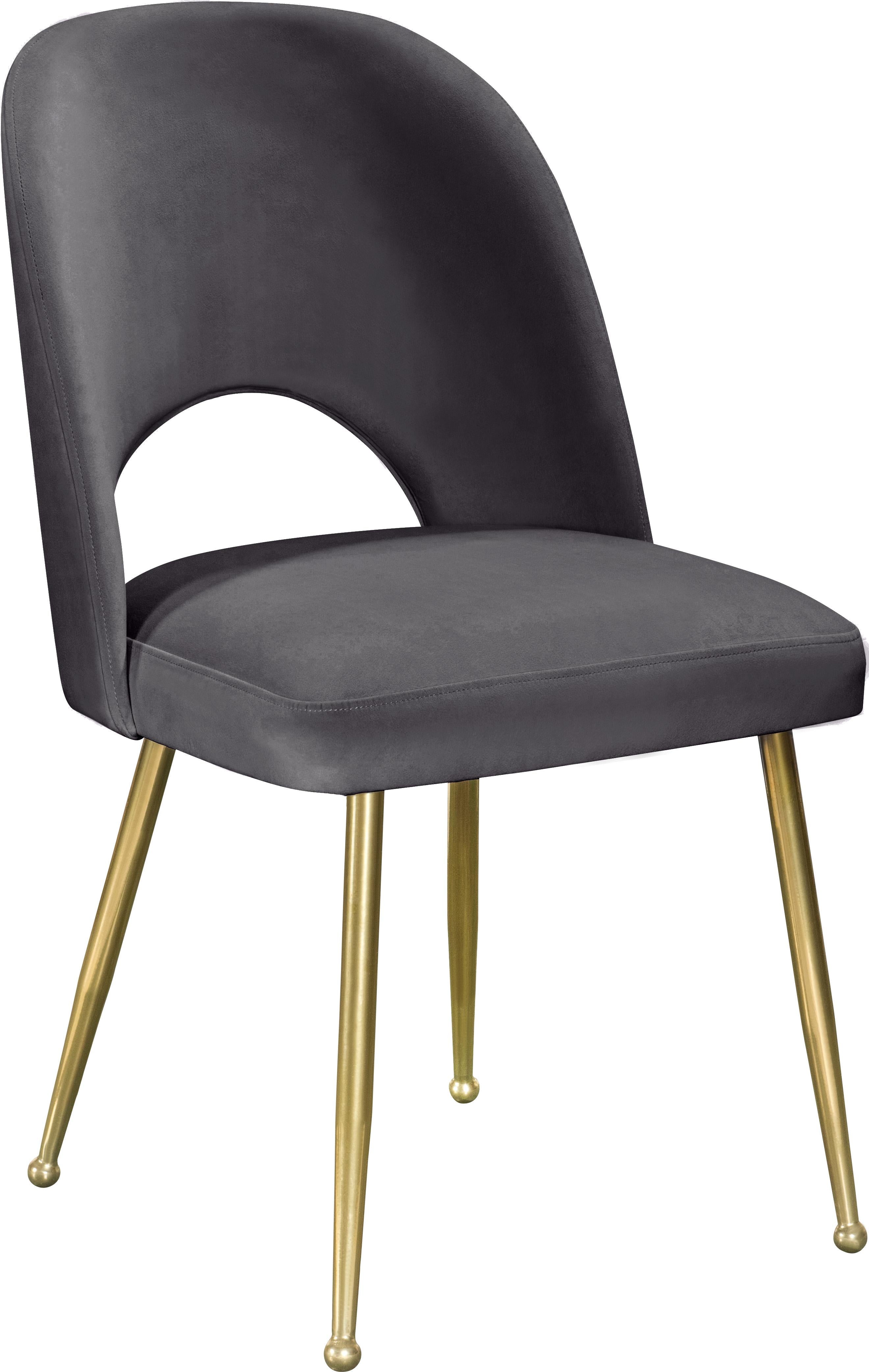 Logan Grey Velvet Dining Chair - Luxury Home Furniture (MI)