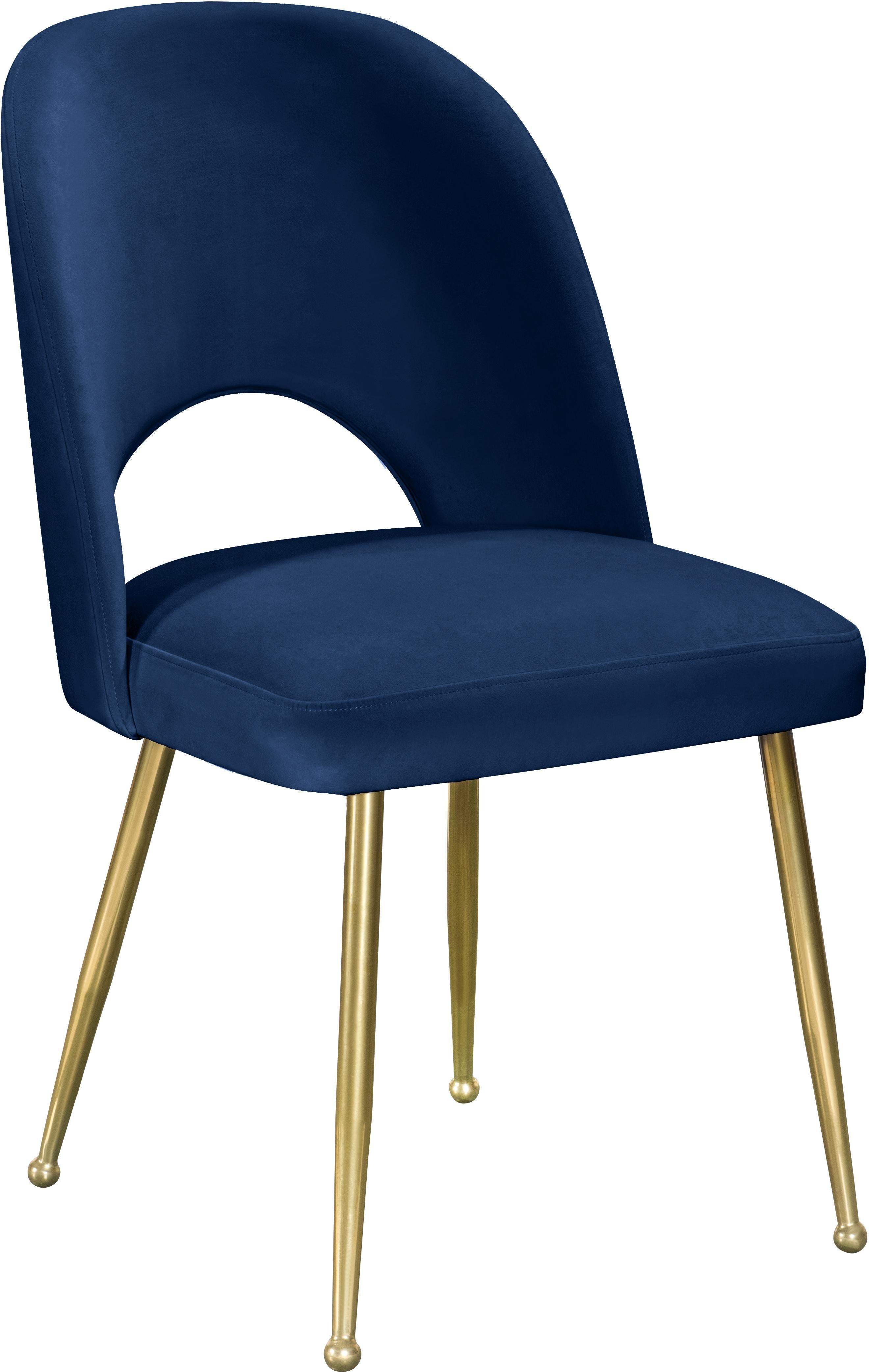 Logan Navy Velvet Dining Chair - Luxury Home Furniture (MI)