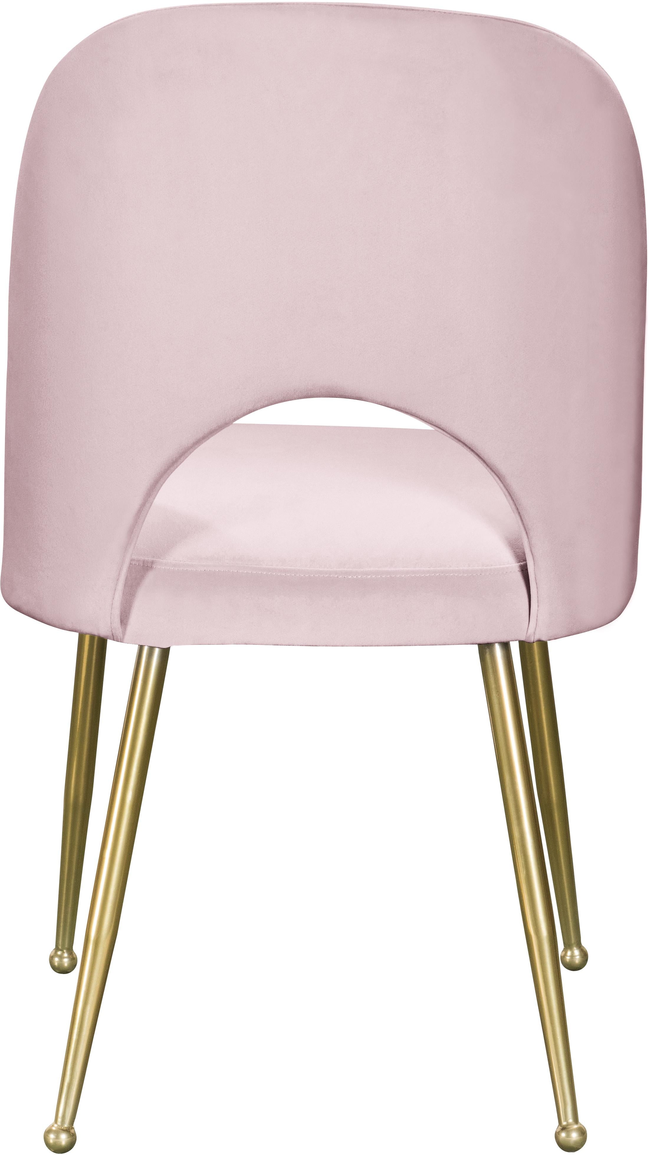 Logan Pink Velvet Dining Chair - Luxury Home Furniture (MI)