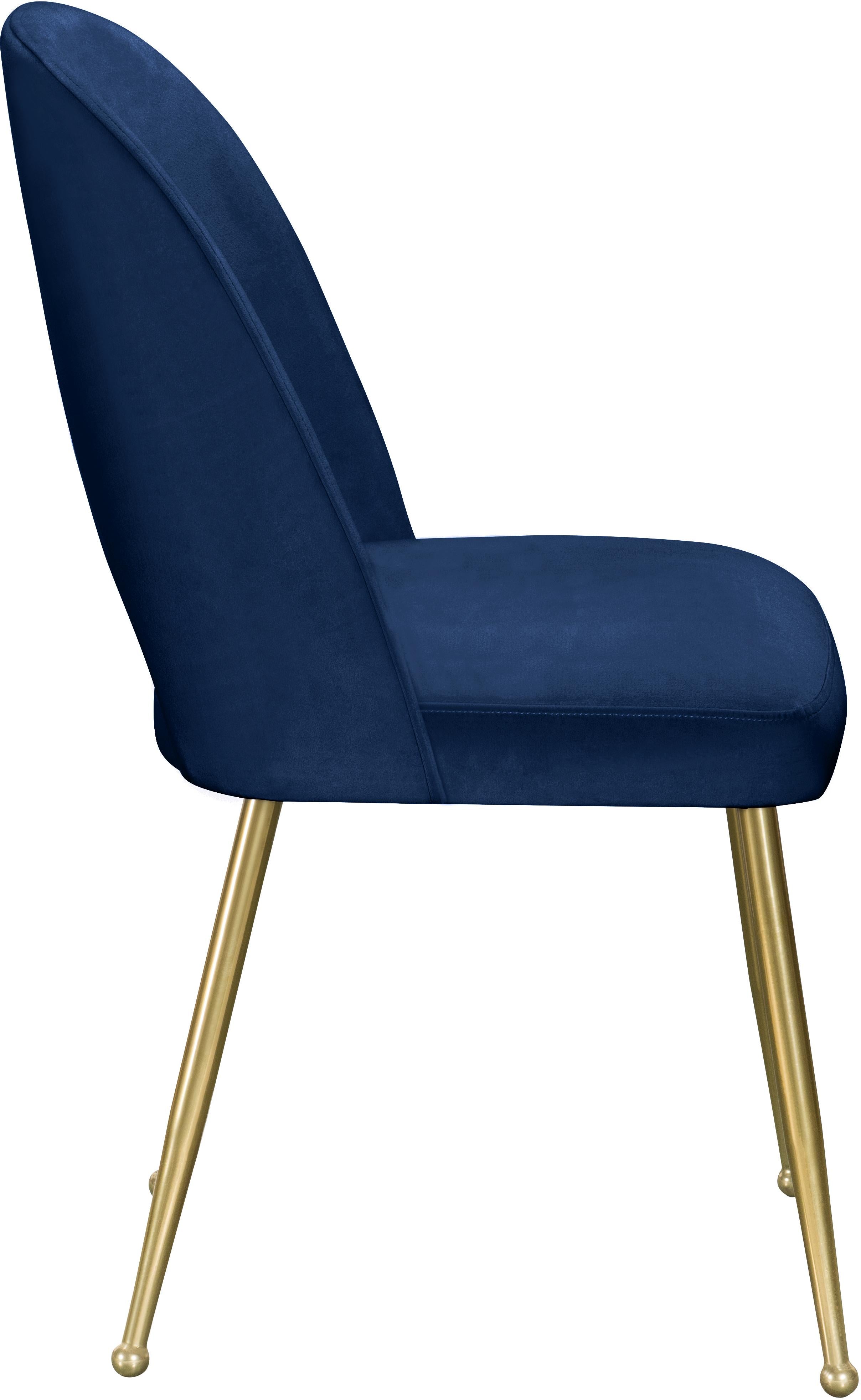 Logan Navy Velvet Dining Chair - Luxury Home Furniture (MI)