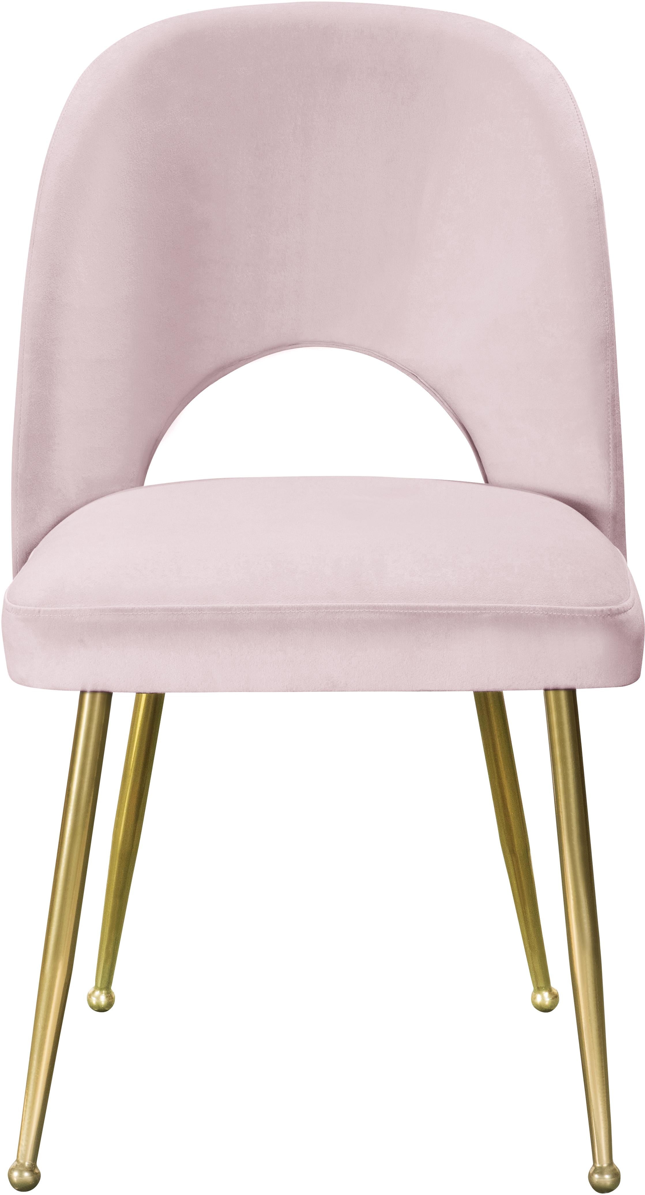 Logan Pink Velvet Dining Chair - Luxury Home Furniture (MI)