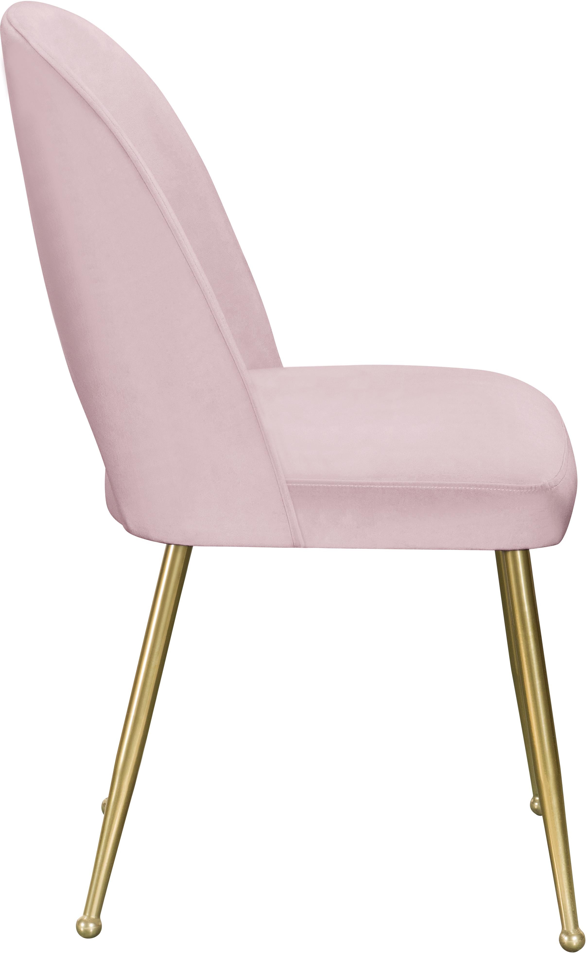 Logan Pink Velvet Dining Chair - Luxury Home Furniture (MI)