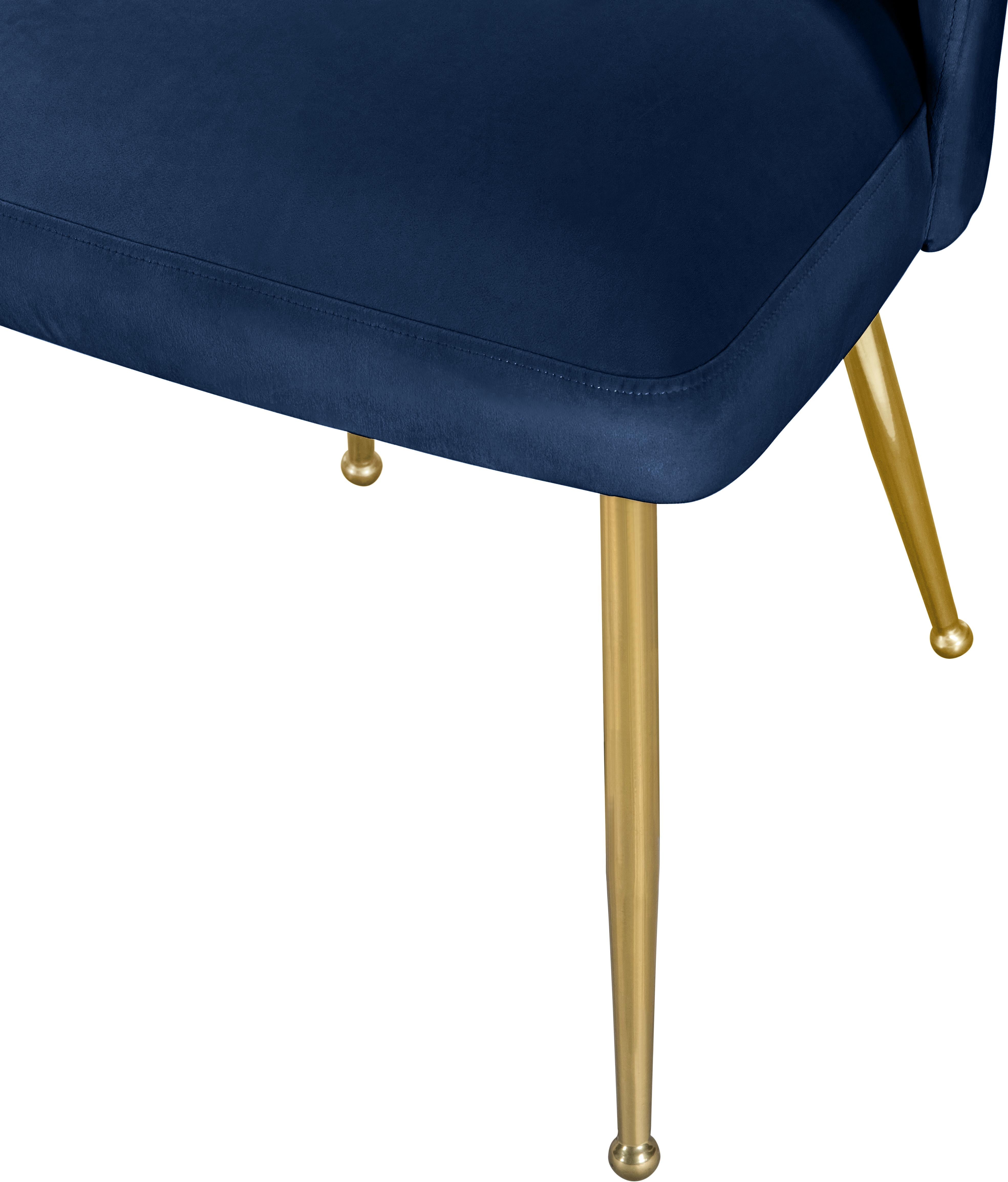 Logan Navy Velvet Dining Chair - Luxury Home Furniture (MI)