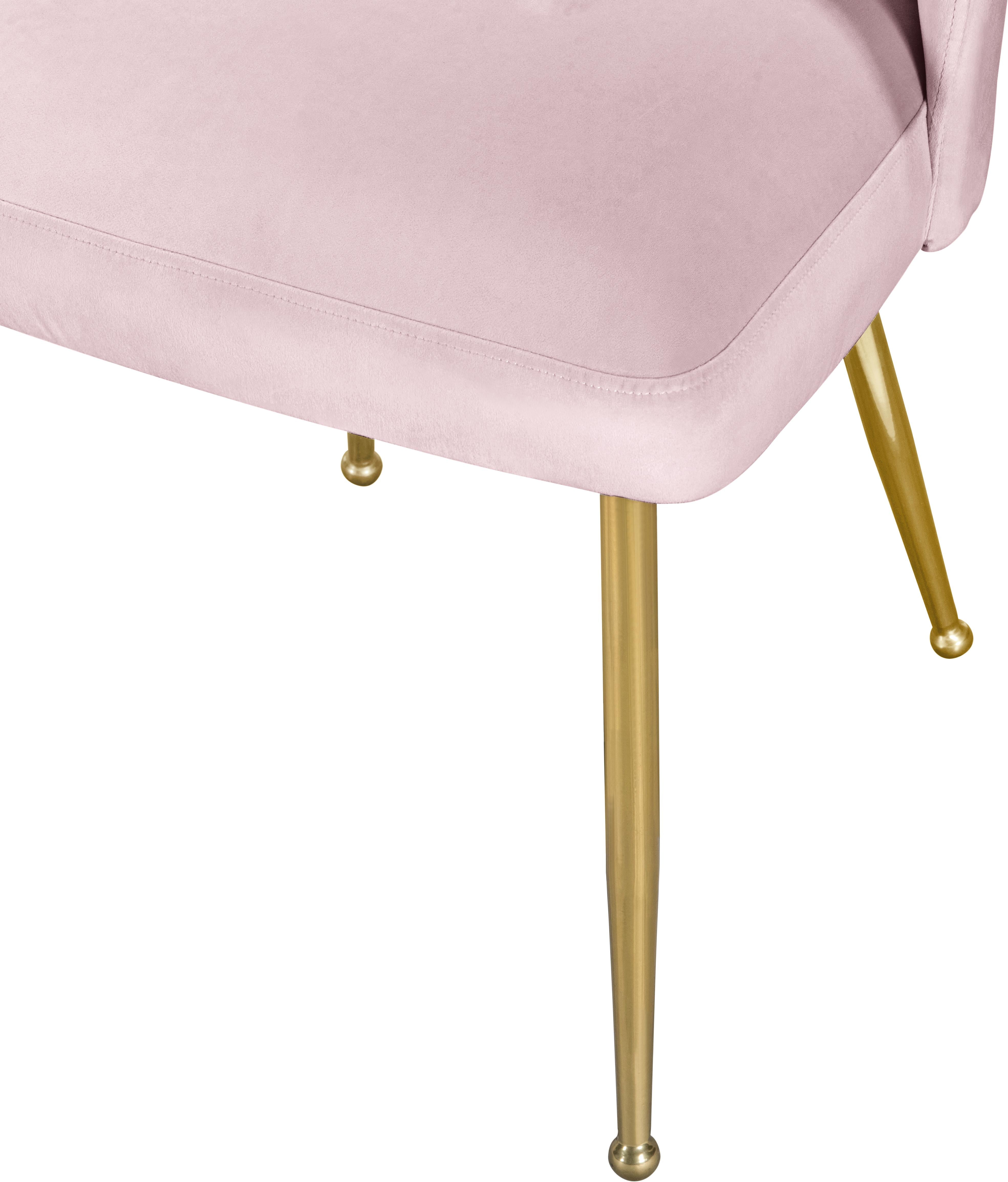 Logan Pink Velvet Dining Chair - Luxury Home Furniture (MI)