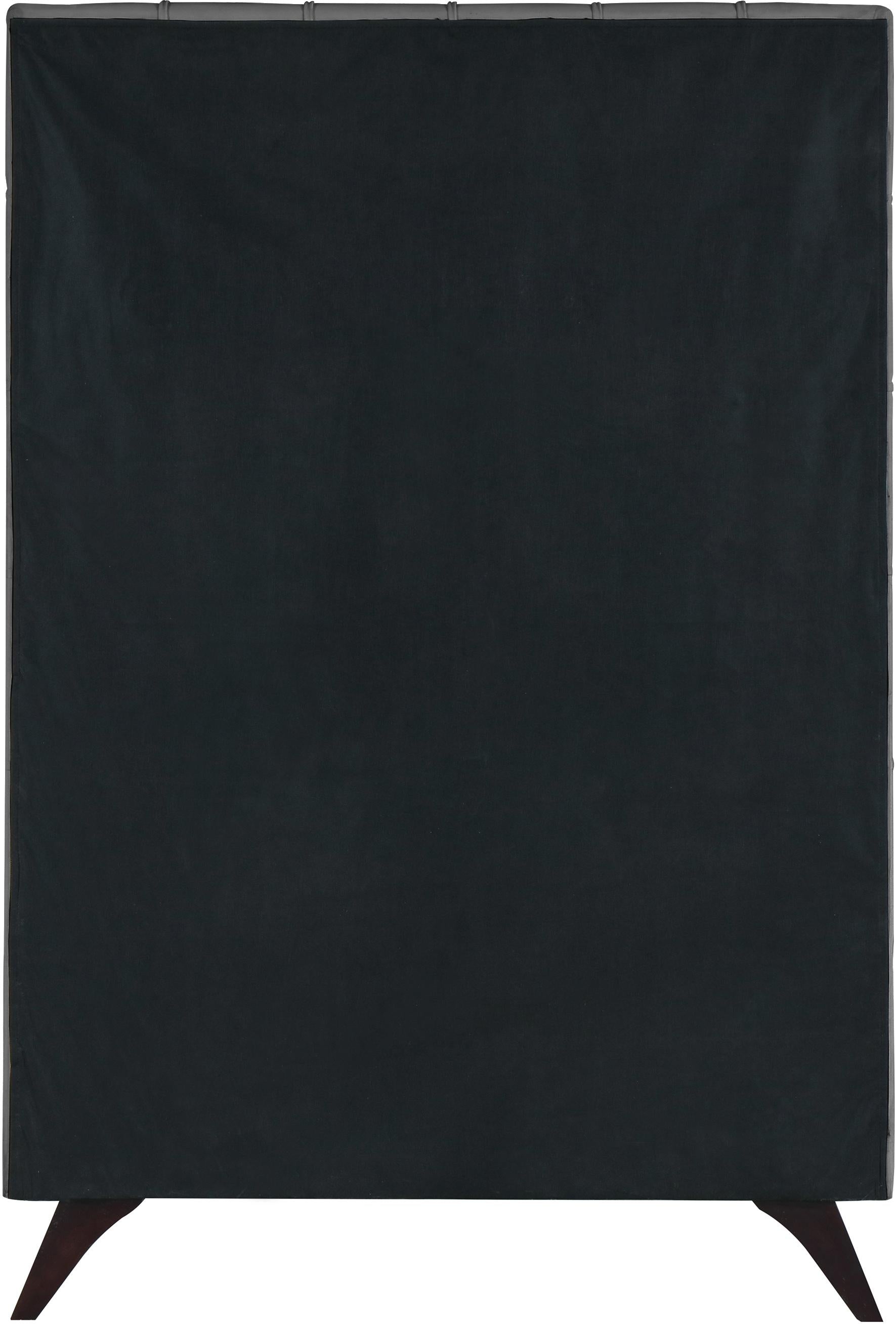Elly Grey Velvet Twin Bed - Luxury Home Furniture (MI)