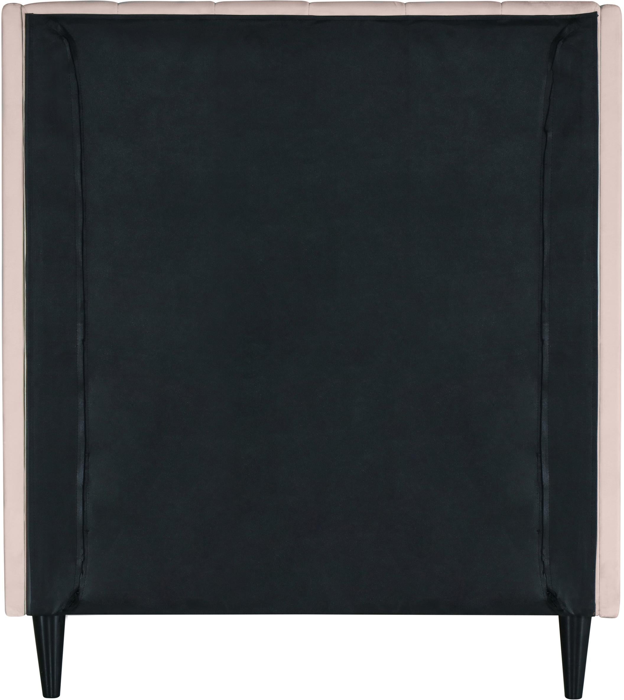 Eva Pink Velvet Twin Bed - Luxury Home Furniture (MI)