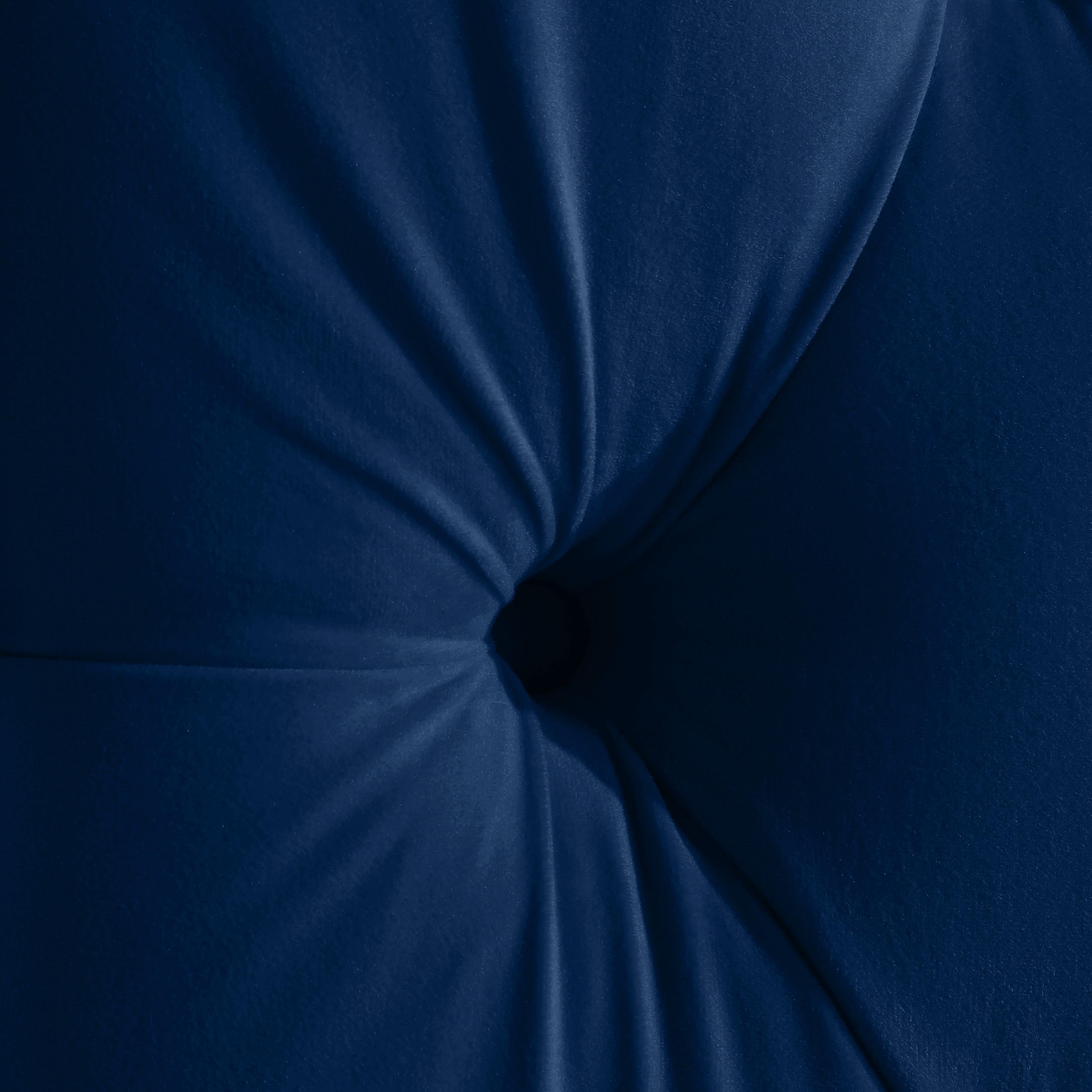 Fritz Navy Velvet Full Bed - Luxury Home Furniture (MI)