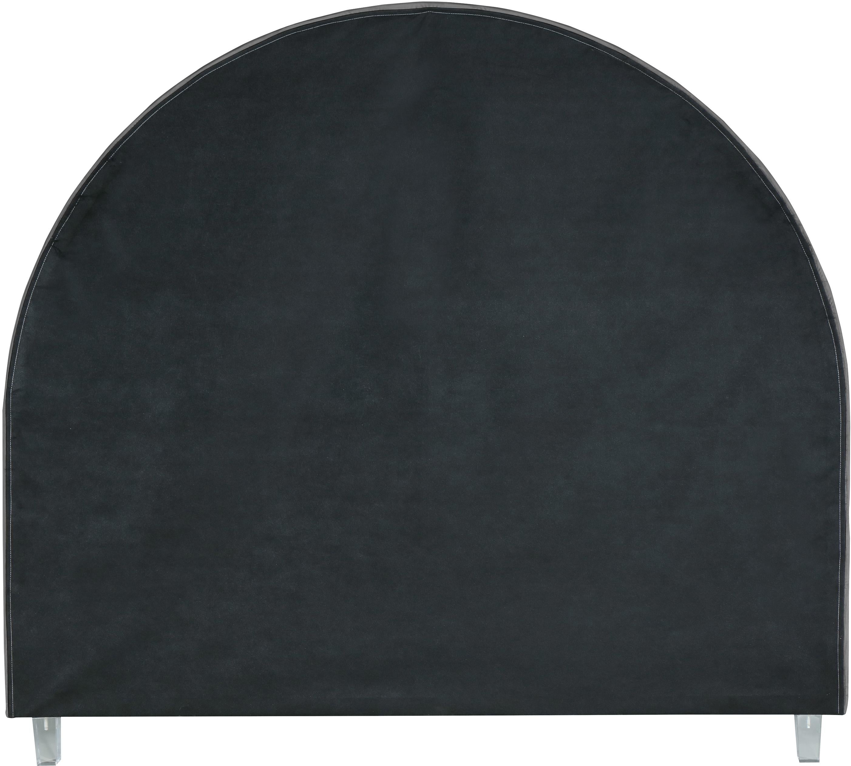 Rainbow Grey Velvet Full Bed - Luxury Home Furniture (MI)