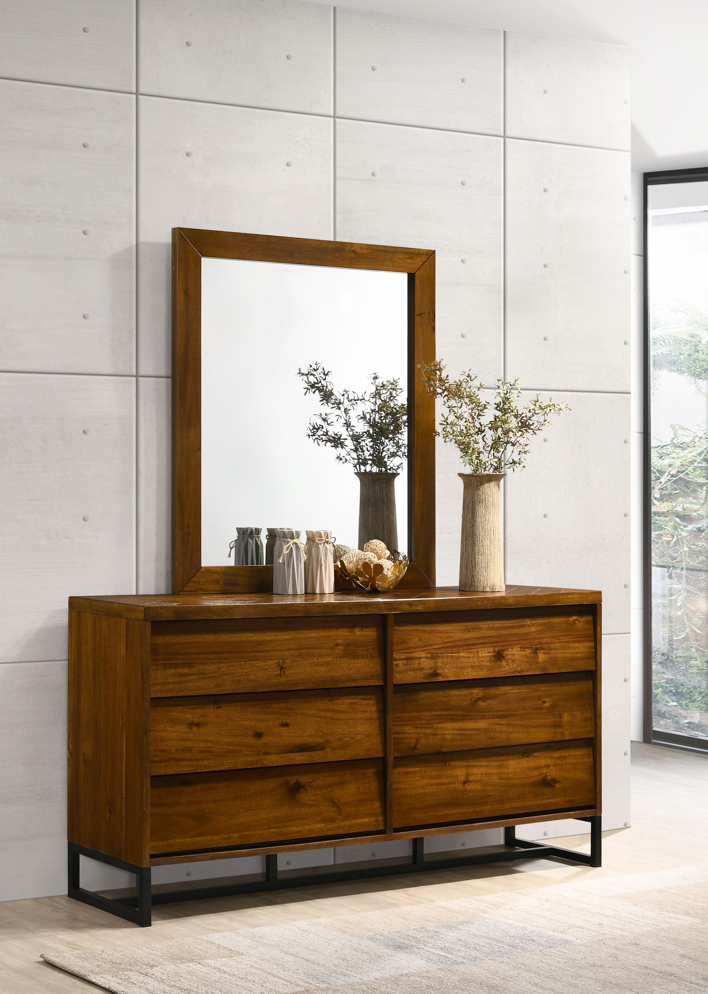 Reed Antique Coffee Mirror - Luxury Home Furniture (MI)