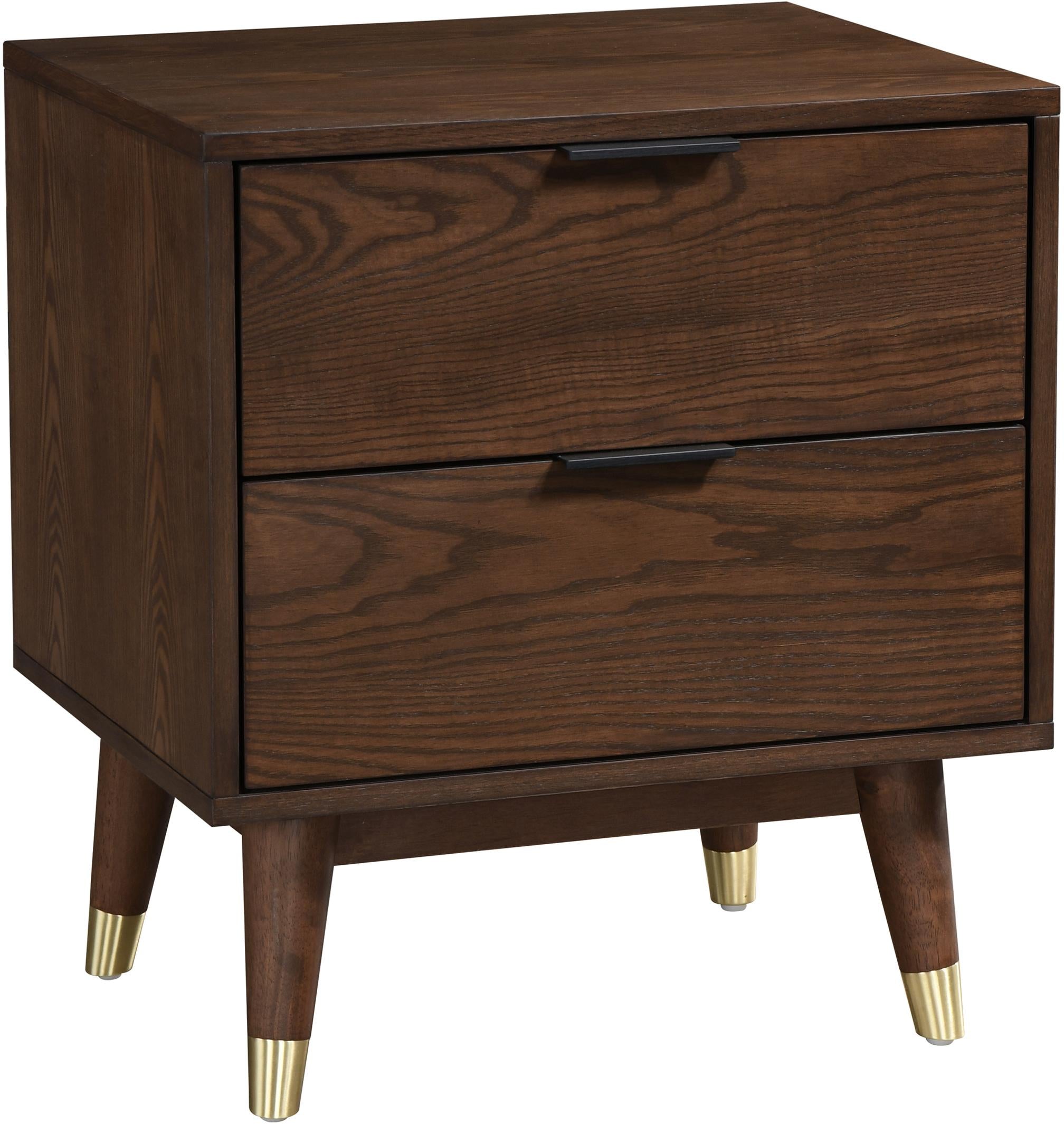 Vance Walnut Night Stand - Luxury Home Furniture (MI)