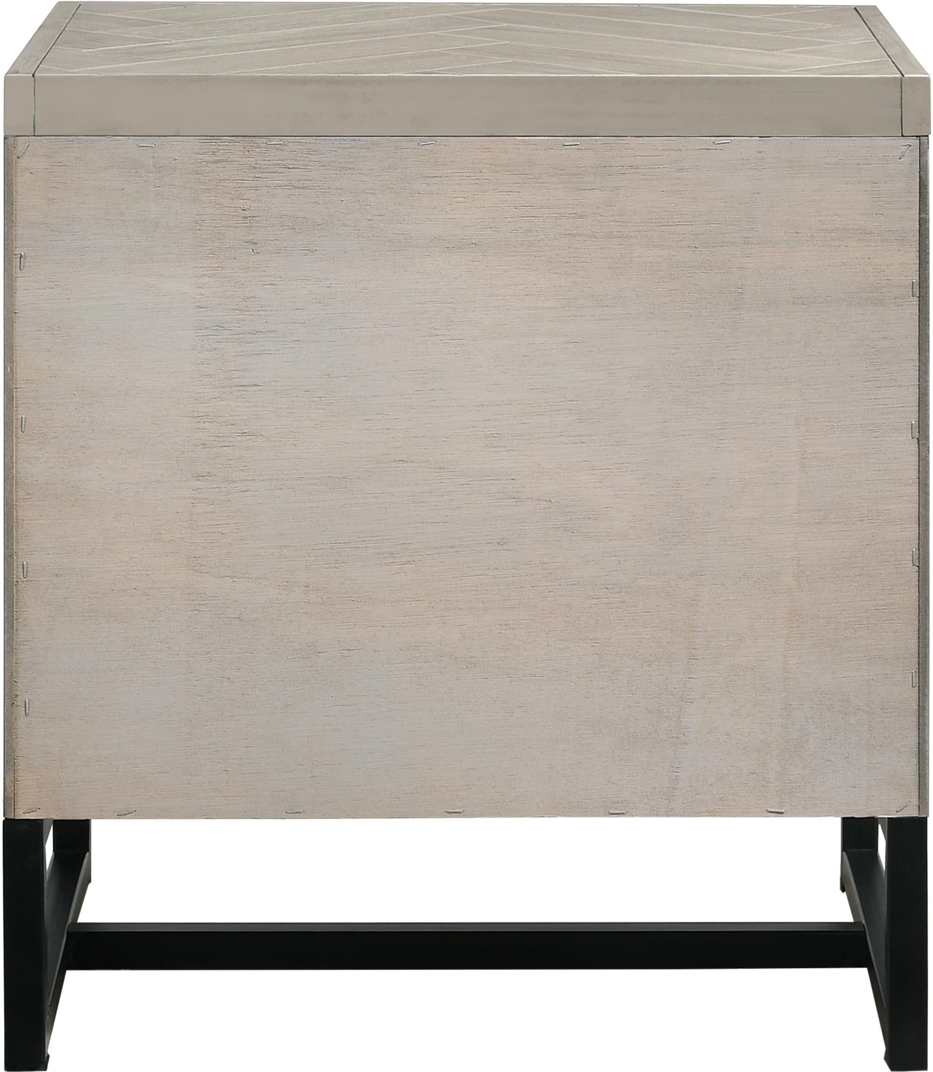 Weston Grey Stone Night Stand - Luxury Home Furniture (MI)