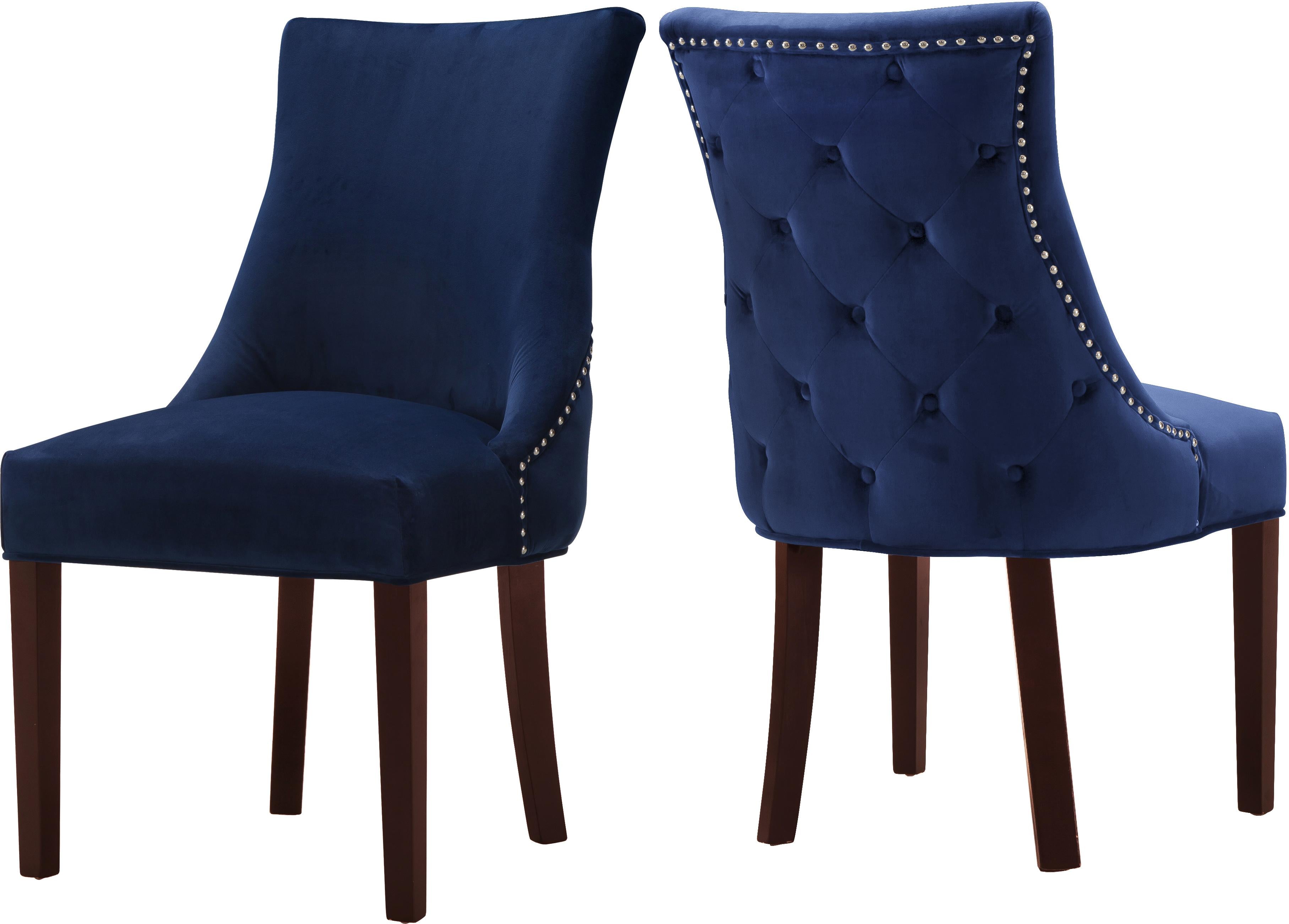 Hannah Navy Velvet Dining Chair - Luxury Home Furniture (MI)
