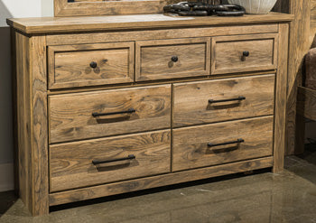 Rusticott Dresser and Mirror - Luxury Home Furniture (MI)