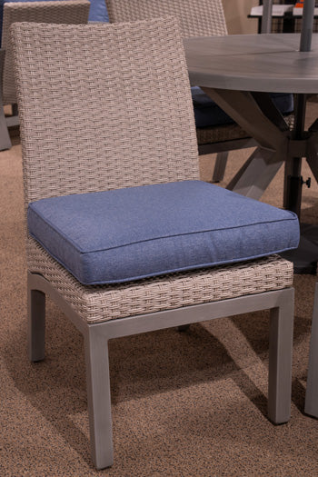 Half Moon Beach Outdoor Side Chair with Cushion (Set of 2) - Luxury Home Furniture (MI)