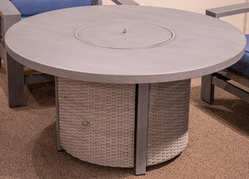 Half Moon Beach Outdoor Fire Pit Table - Luxury Home Furniture (MI)