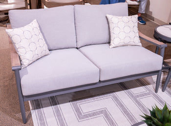 Ocean Beach Outdoor Loveseat with Cushion - Luxury Home Furniture (MI)