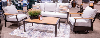 Carmel Highlands Outdoor Sofa/Chairs/Table (Set of 4) - Luxury Home Furniture (MI)