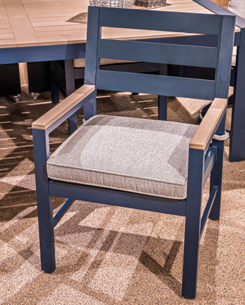 East Beach Outdoor Arm Chair with Cushion (Set of 2) - Luxury Home Furniture (MI)